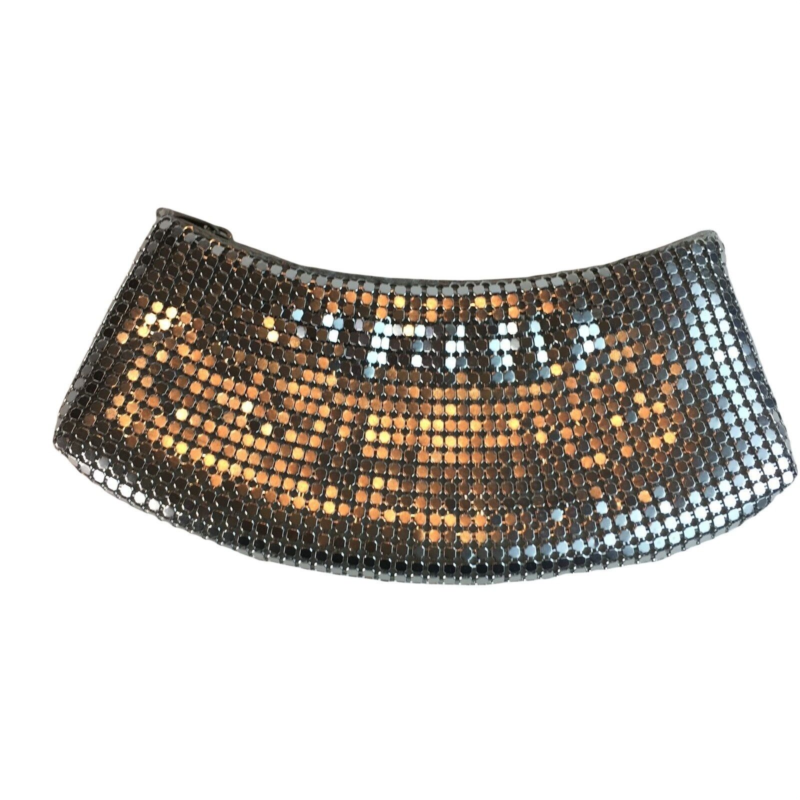 Other Evening Clutch Purse Handbag Fabric Lined Silver Sequins Clu Size ONE SIZE - 2 Thumbnail