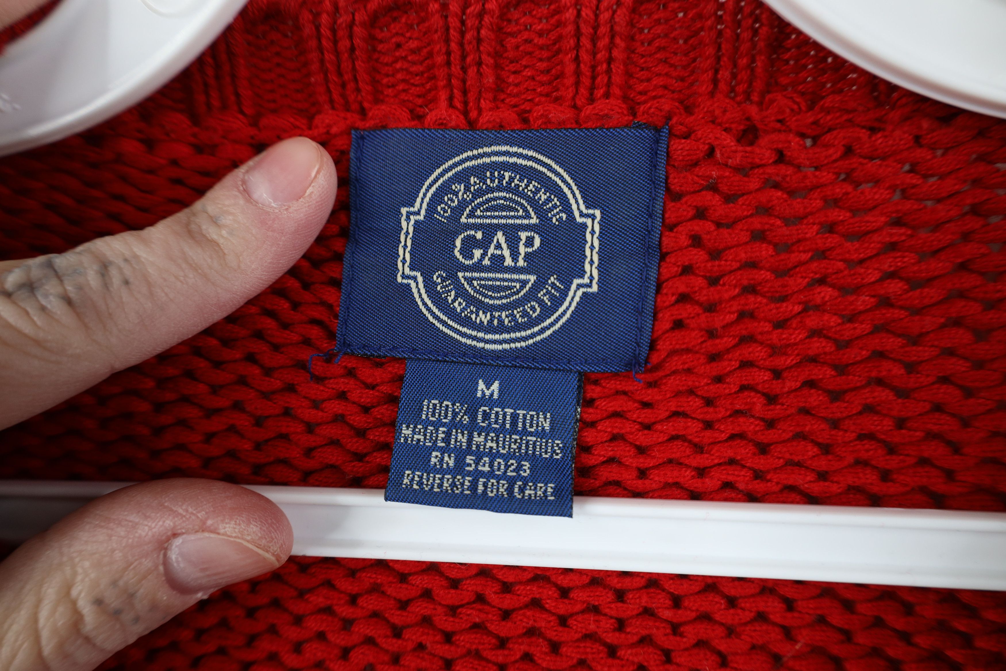Gap Vintage 90s Gap Heavyweight Ribbed Knit Crewneck Sweater Size US M / EU 48-50 / 2 - 9 Thumbnail