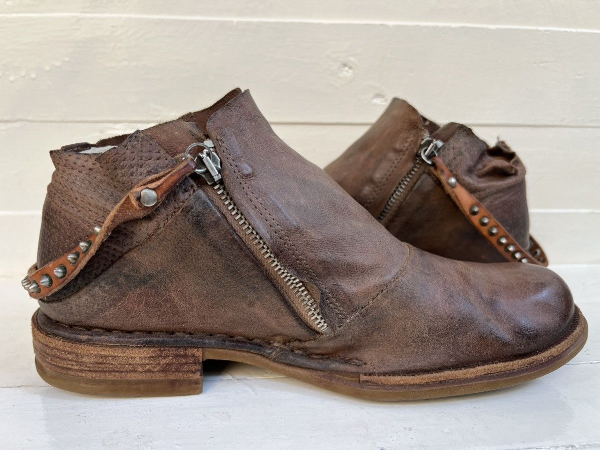 A.S.98 Airstep AS. 98 Women’s Leather Low Ankle Biker Moto Boots Size US 10 / IT 40 - 7 Thumbnail