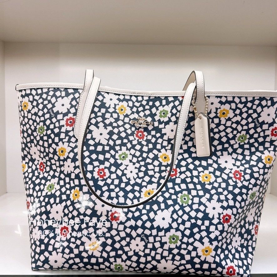 Coach City Tote Bag With Floral Print CBI53 Size ONE SIZE - 1 Thumbnail