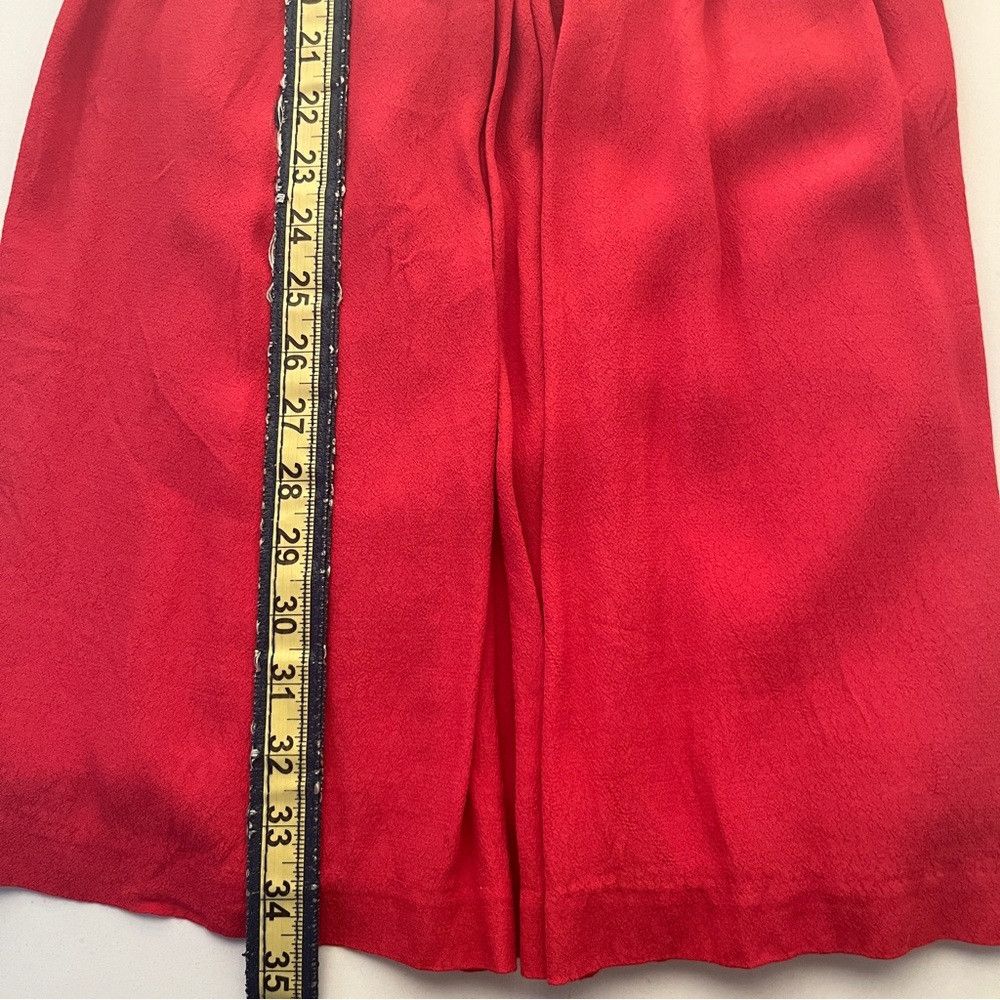 Anthropologie Anthropologie Black Swan Chiffon V-Neck Dress Red Small Size S / US 4 / IT 40 - 7 Thumbnail
