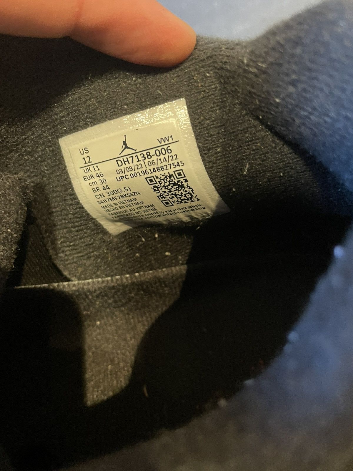 Jordan Brand Jordan 4 Black Canvas Size US 12 / EU 45 - 4 Thumbnail