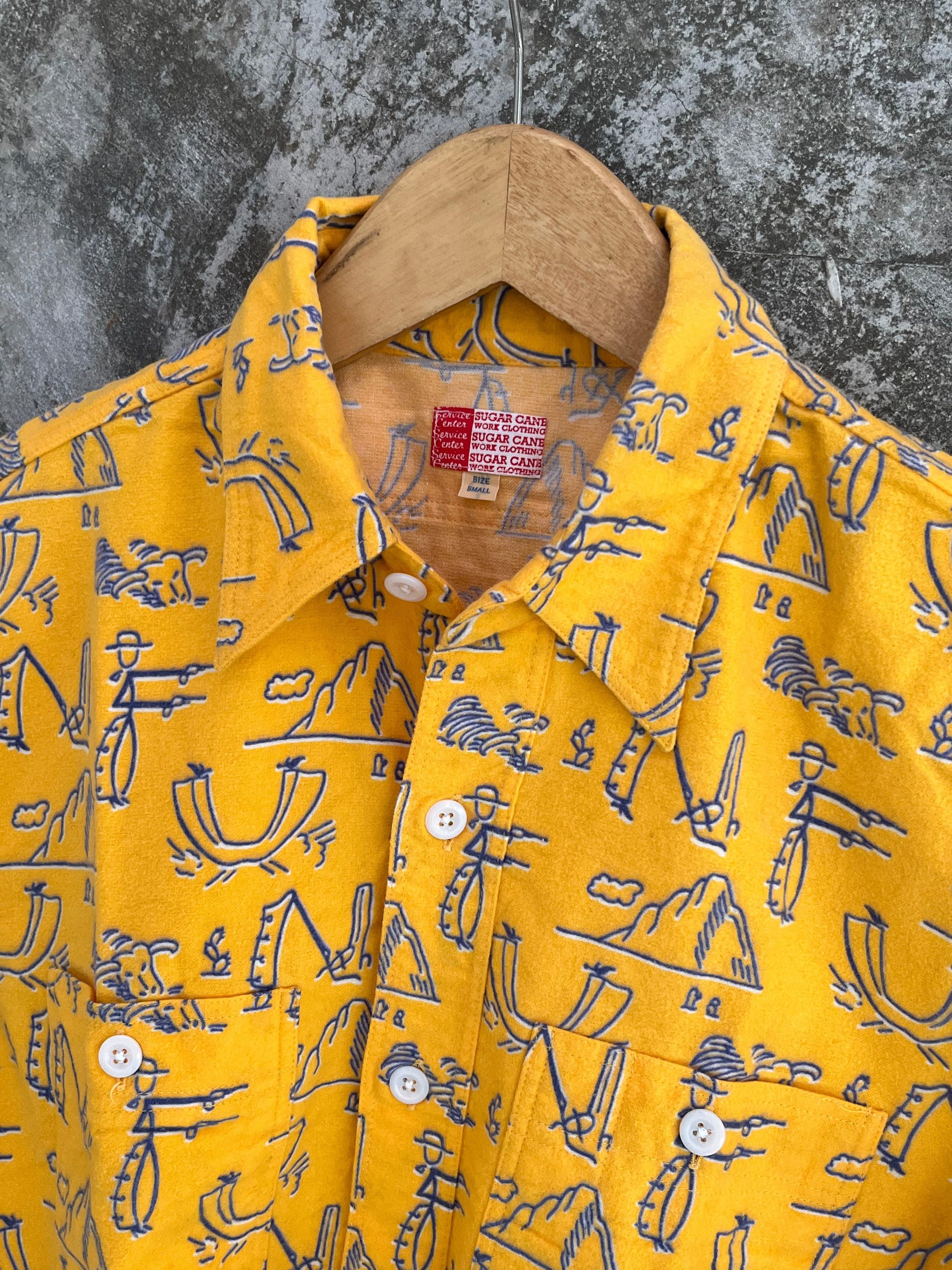 Sugar Cane Sugar Cane Button Ups Art All Over Print Shirt Size US M / EU 48-50 / 2 - 5 Thumbnail