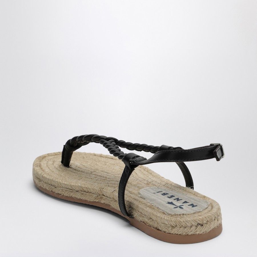Manebi o1d2blof0824 Leather Canyon Sandal in Black Size US 8 / IT 38 - 4 Thumbnail