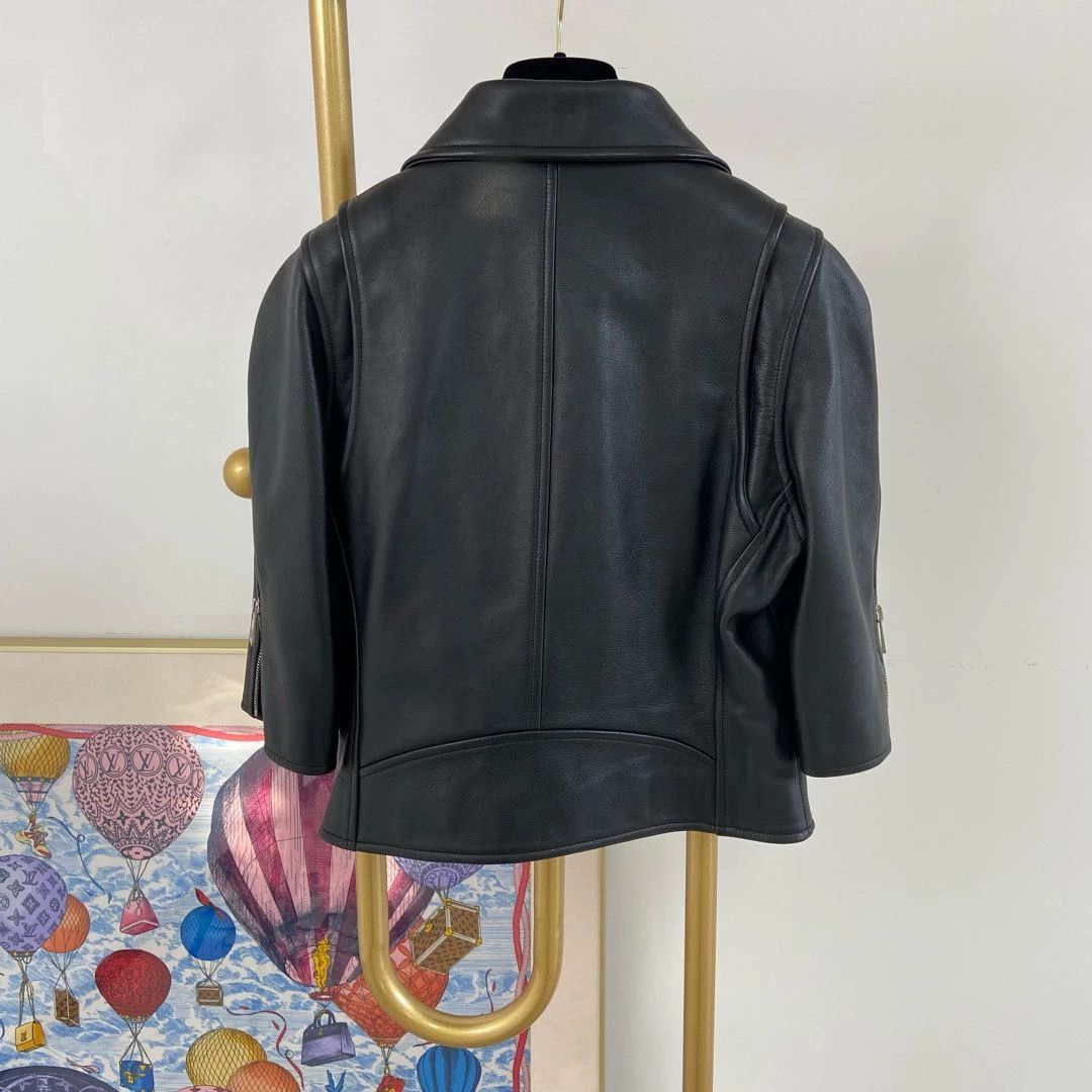 Loewe Loewe Black Leather Jacket 38 Size XS / US 0-2 / IT 36-38 - 2 Thumbnail