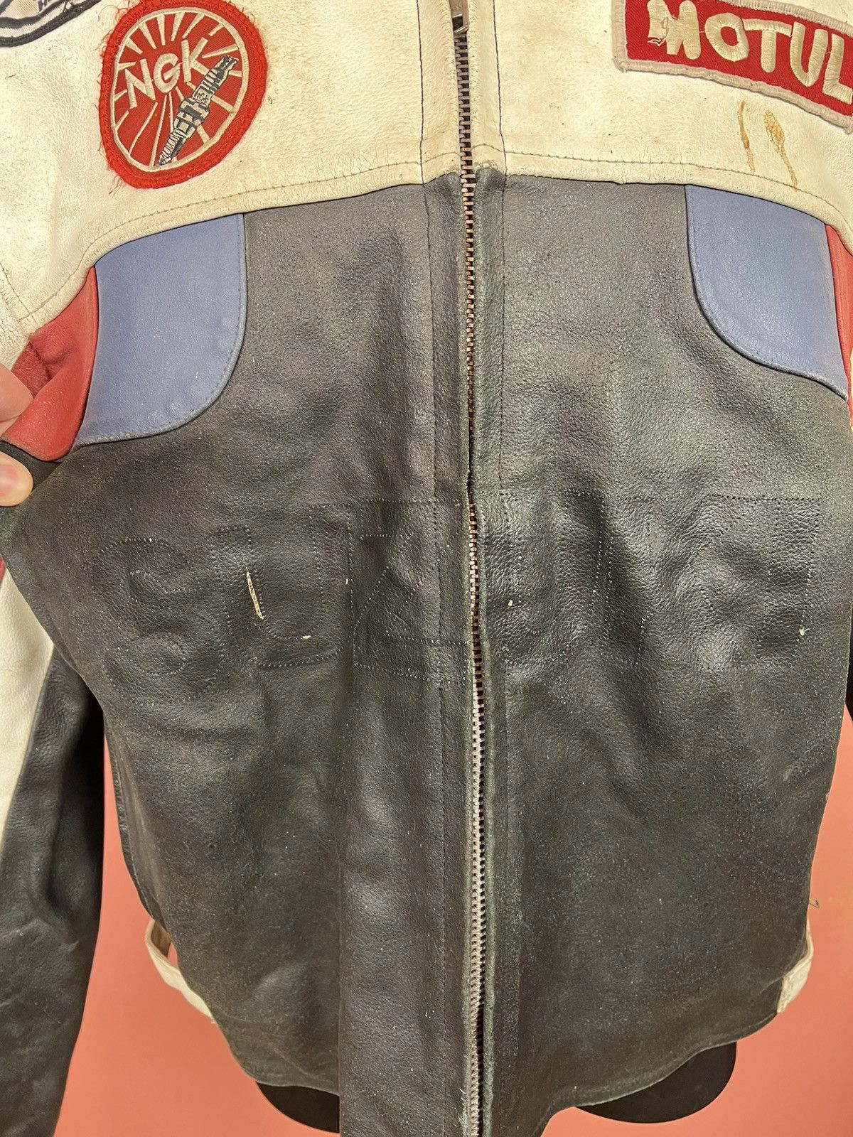 Vintage Suzuki vintage racing lether jacket y2k streetwear moto Size US XXL / EU 58 / 5 - 3 Thumbnail