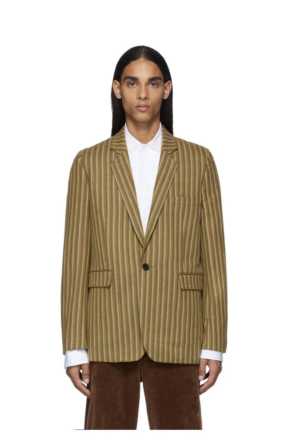Ann Demeulemeester Tan Rini Blazer Size 48S - 1 Thumbnail