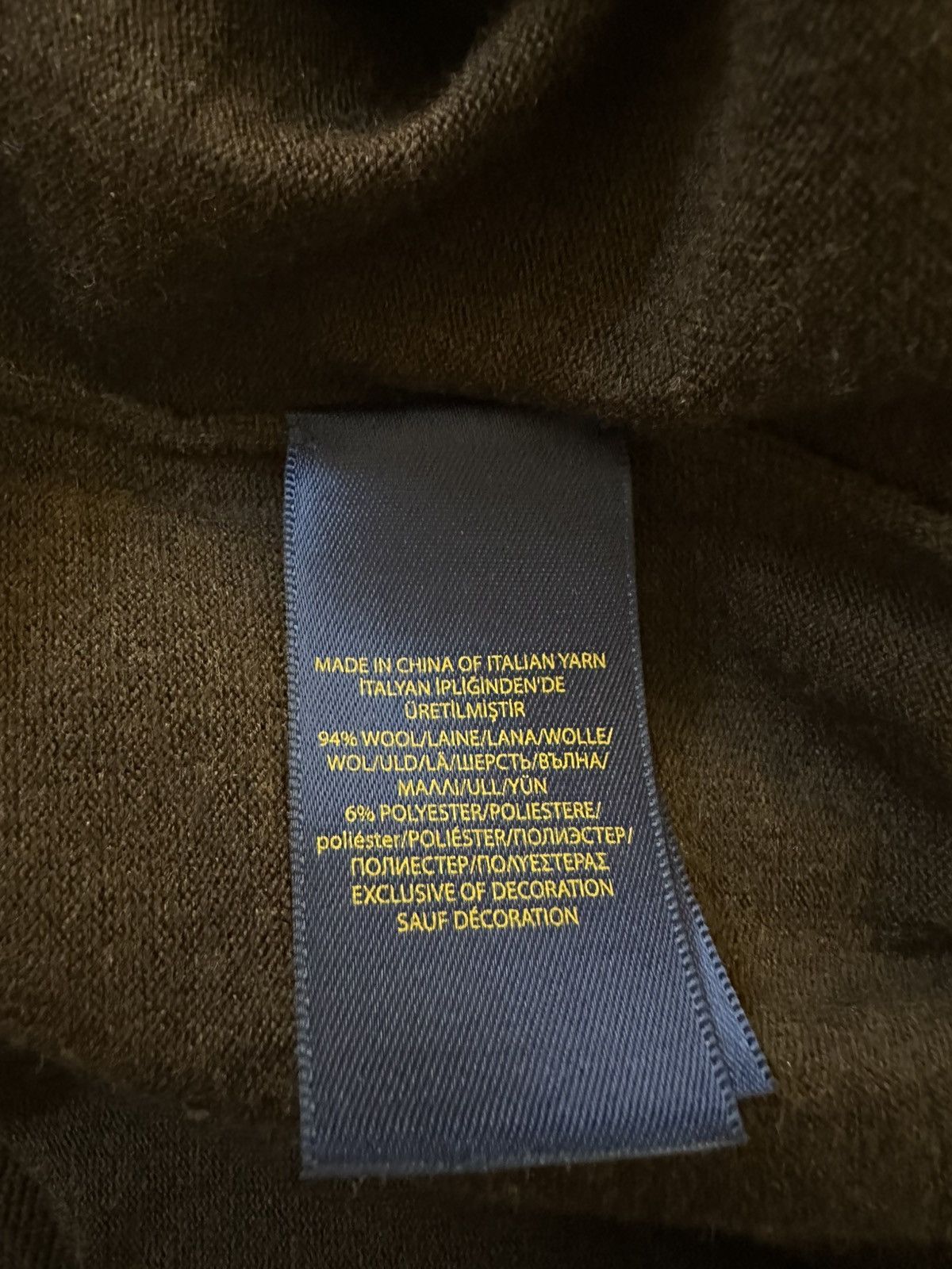 Polo Ralph Lauren Slim Fit Washable Wool V-Neck Jumper Polo Ralph Lauren Size US XXL / EU 58 / 5 - 3 Thumbnail