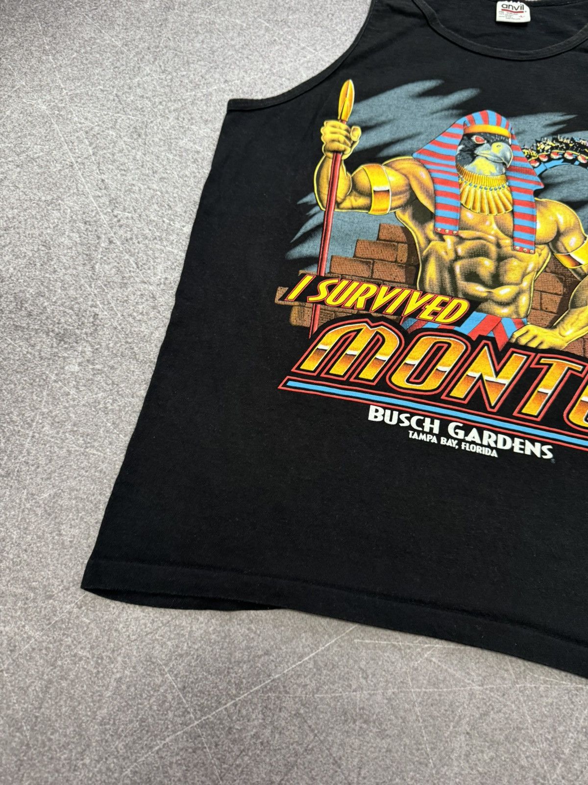 Vintage Vintage I Survived Montu Dased And Confused 90s Shirt Size US L / EU 52-54 / 3 - 8 Thumbnail
