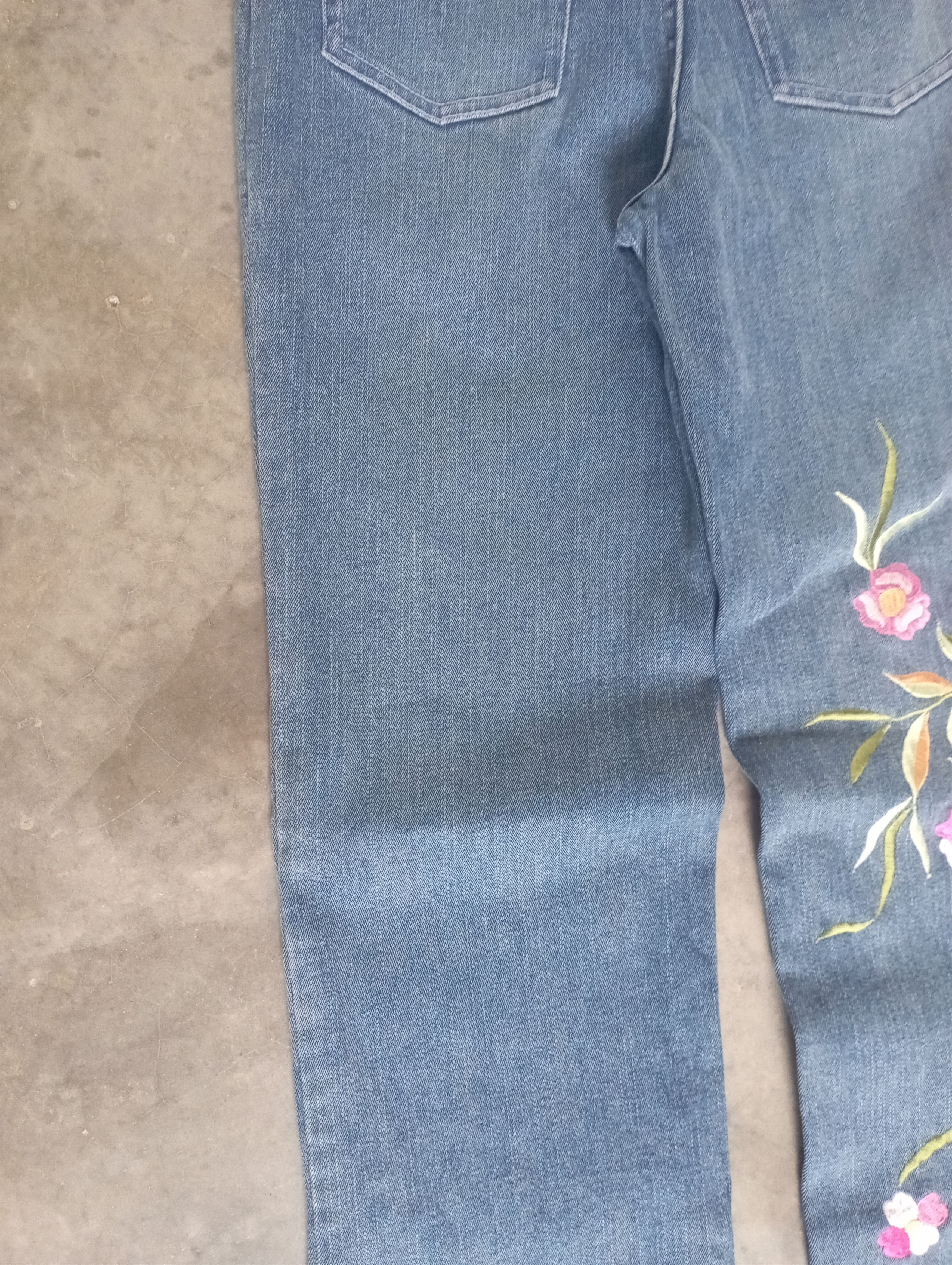 Hysteric Glamour Avant Garde New Lili Nucci Japan Embroidered Flowerd Jeans Size 28" / US 6 / IT 42 - 14 Thumbnail