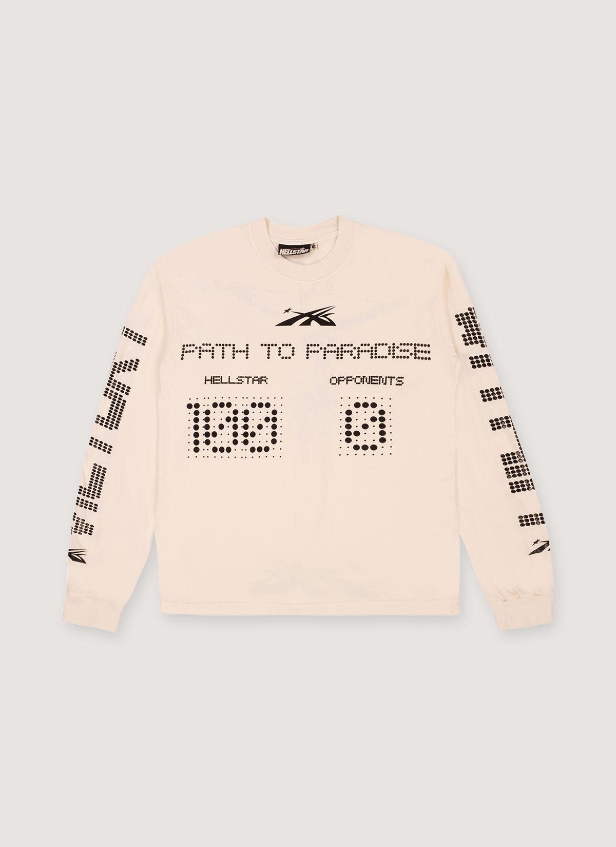 HELLSTAR Scoreboard Longsleeve Off White Size US L / EU 52-54 / 3 - 1 Thumbnail