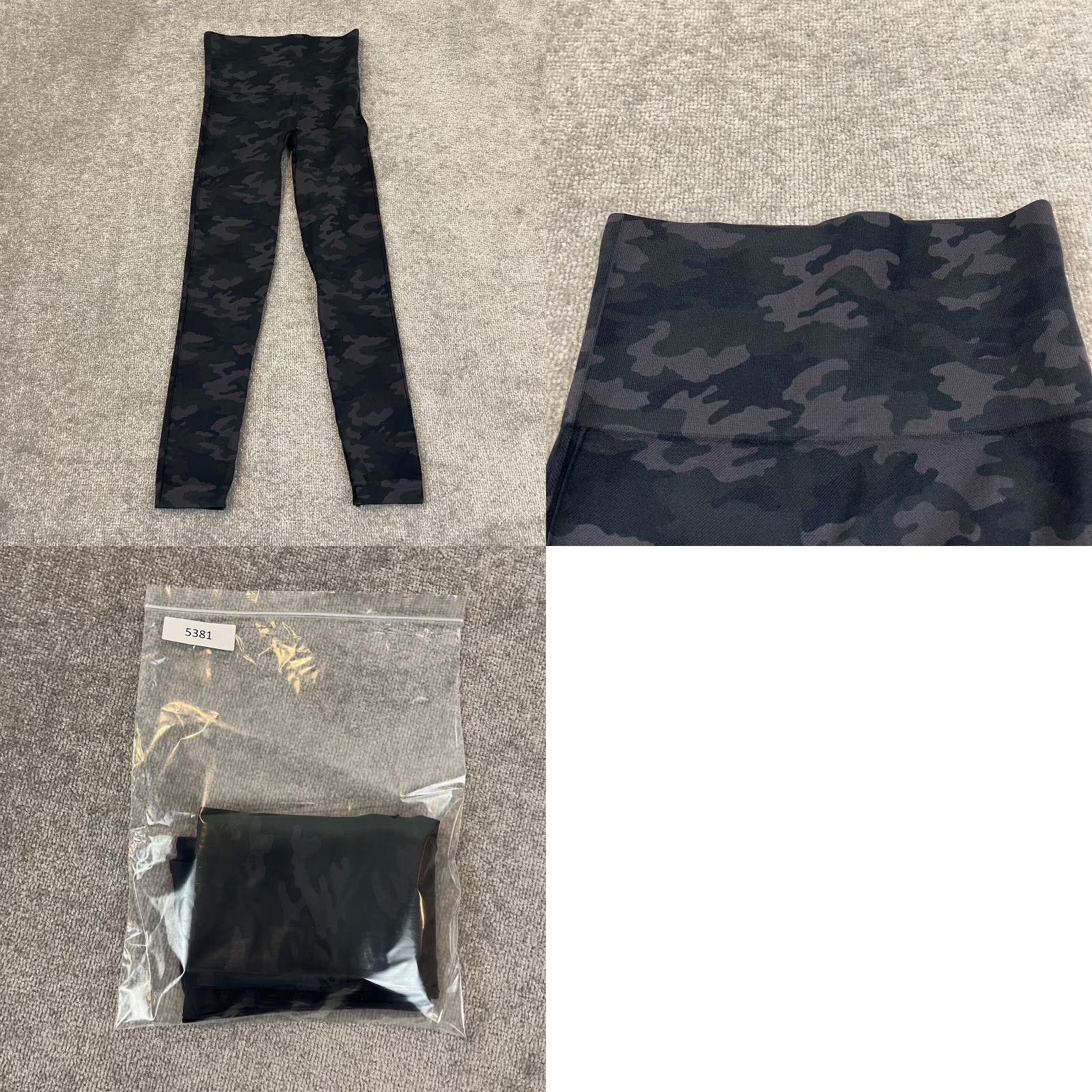 Spanx Spanx Leggings Womens Medium 24" Gray Green Camouflage Capri Gym Compression Size 32" / US 10 / IT 46 - 8 Thumbnail