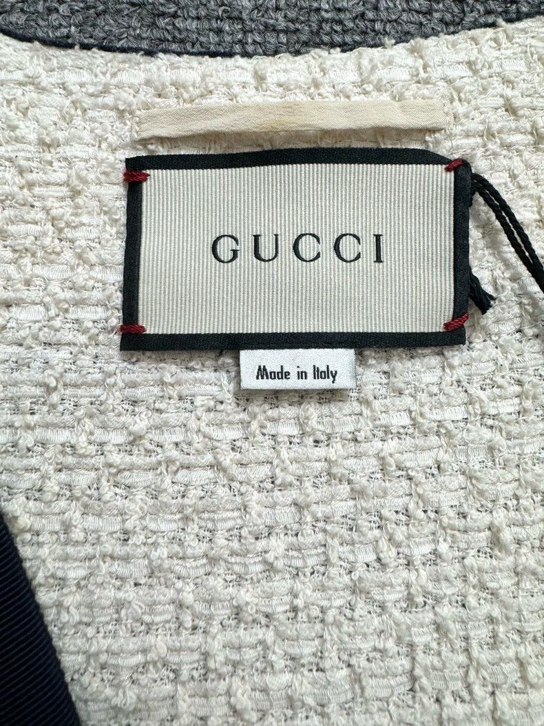 Gucci GucciWhite heavy industry diamond button tweed small fragra Size XS / US 0-2 / IT 36-38 - 4 Thumbnail