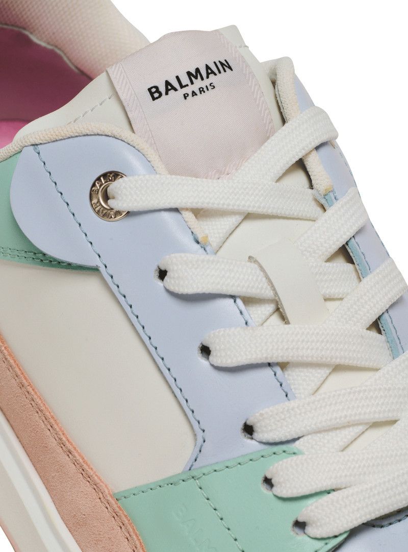 Balmain o1s1wg111225 B-Court Panelled Sneakers in Multicolor Size US 10 / IT 40 - 7 Thumbnail