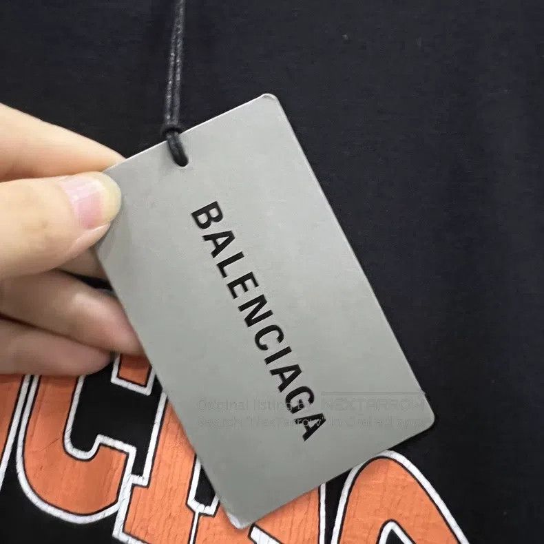 Balenciaga Balenciaga Black Distressed Letter Logo Long Sleeve Size US S / EU 44-46 / 1 - 5 Thumbnail
