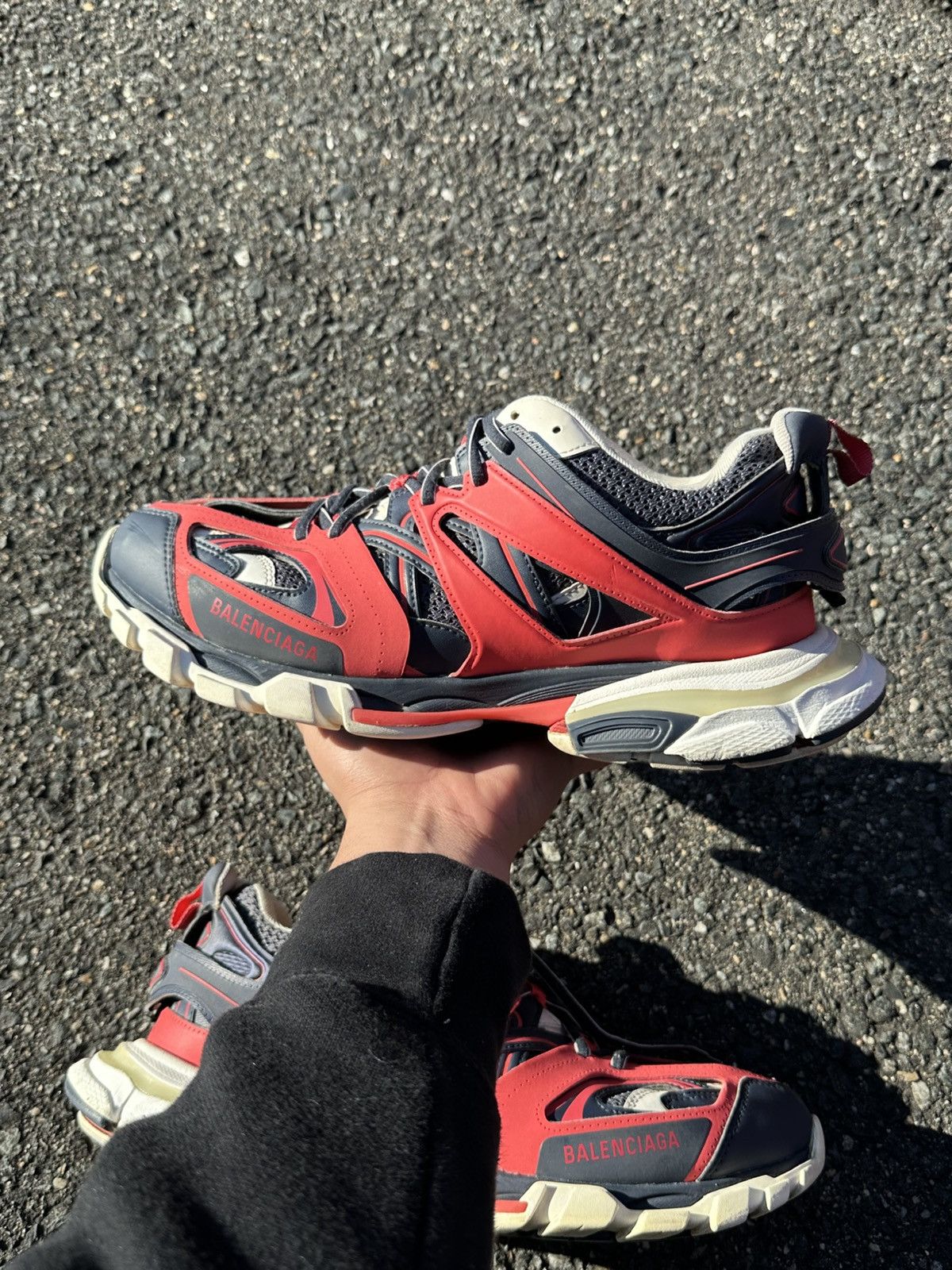 Balenciaga Balenciaga Track LED Red/White Size US 11 / EU 44 - 8 Thumbnail