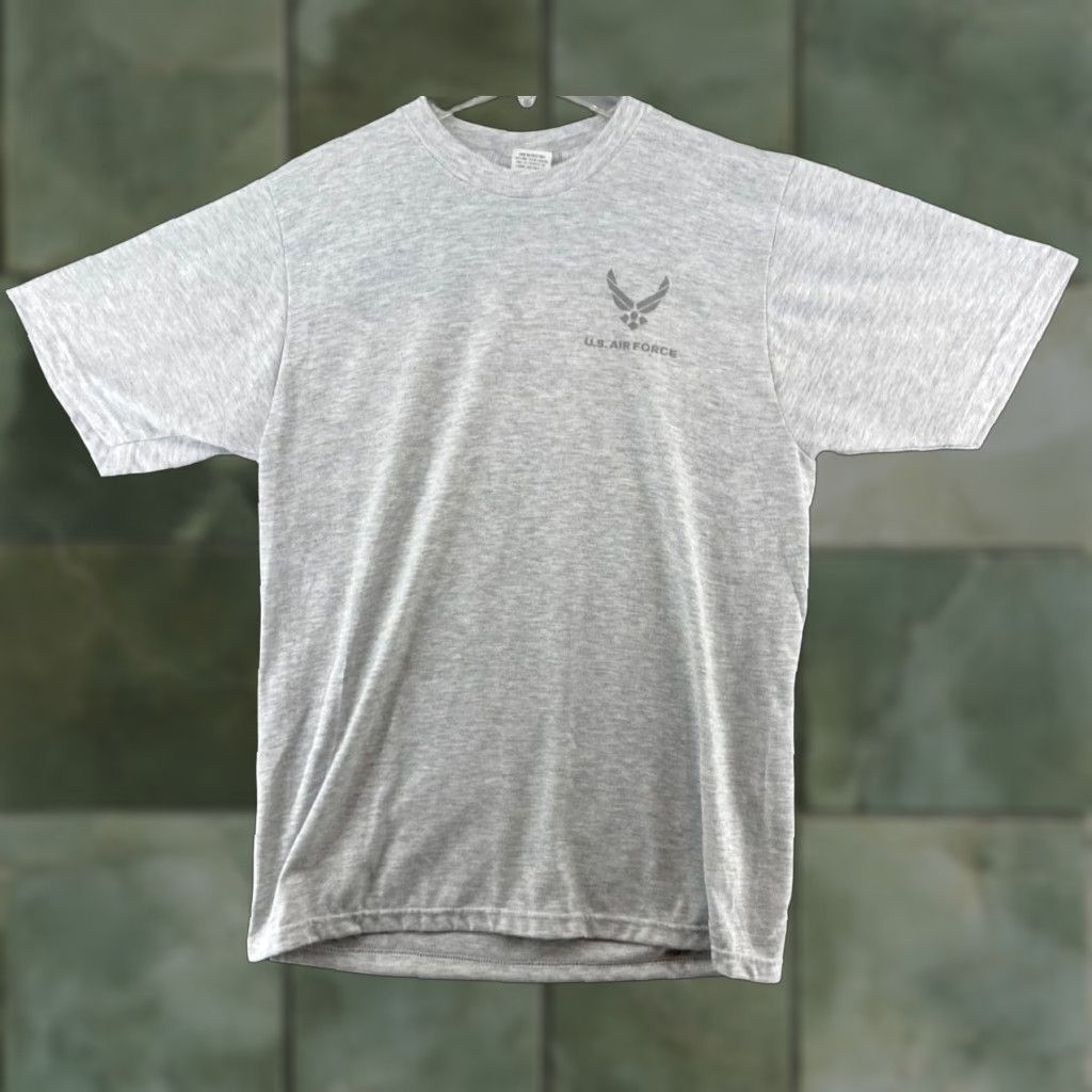 Vintage US Air Force Mens TShirt M Gray Navy Army Military Short Sleeve Crew Neck Size US M / EU 48-50 / 2 - 1 Thumbnail