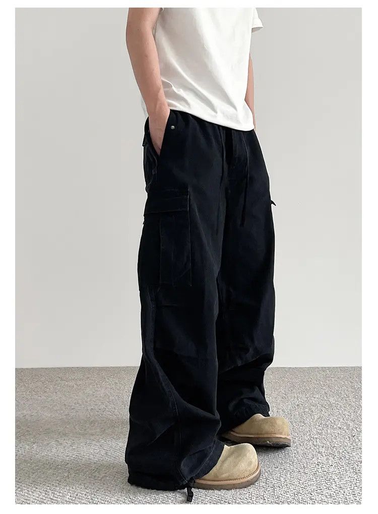 Japanese Brand × Jean Baggy Cargo Black Pants Size US 32 / EU 48 - 3 Thumbnail
