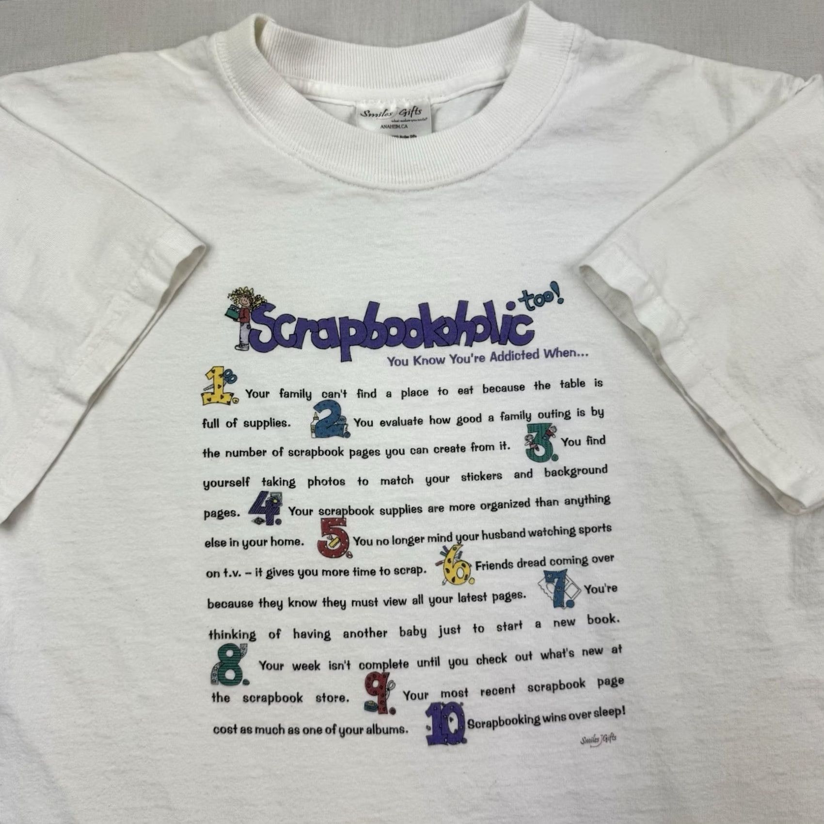 Fruit Of The Loom VINTAGE Fruit of the Loom T Shirt Adult Medium White Hipster Y2K 2000s Mens Size US M / EU 48-50 / 2 - 2 Thumbnail