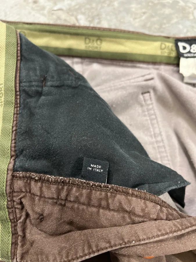 Dolce & Gabbana 2000s Dolce & Gabbana Baggy Brown Cargo Pants Size US 32 / EU 48 - 12 Thumbnail
