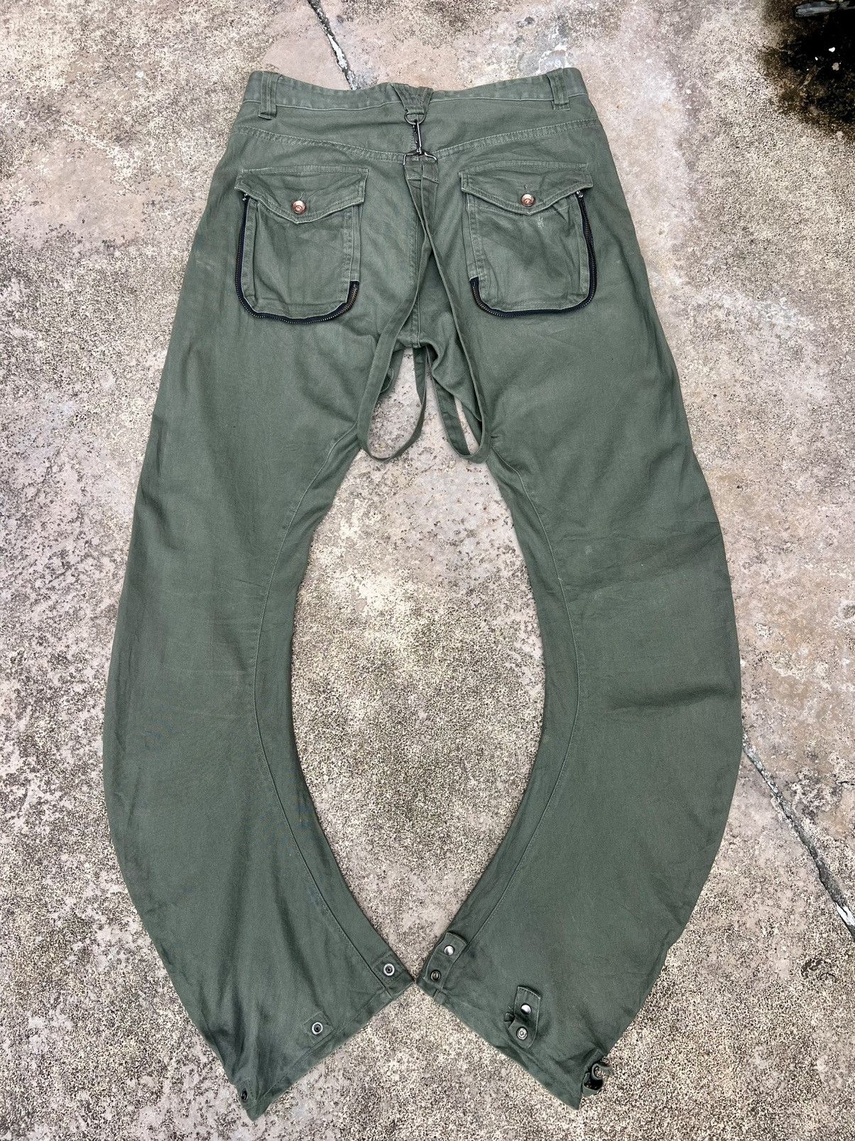 If Six Was Nine × Japanese Brand × PPFM VINTAGE PPFM BONDAGE CARGO PANTS Size US 33 - 2 Thumbnail