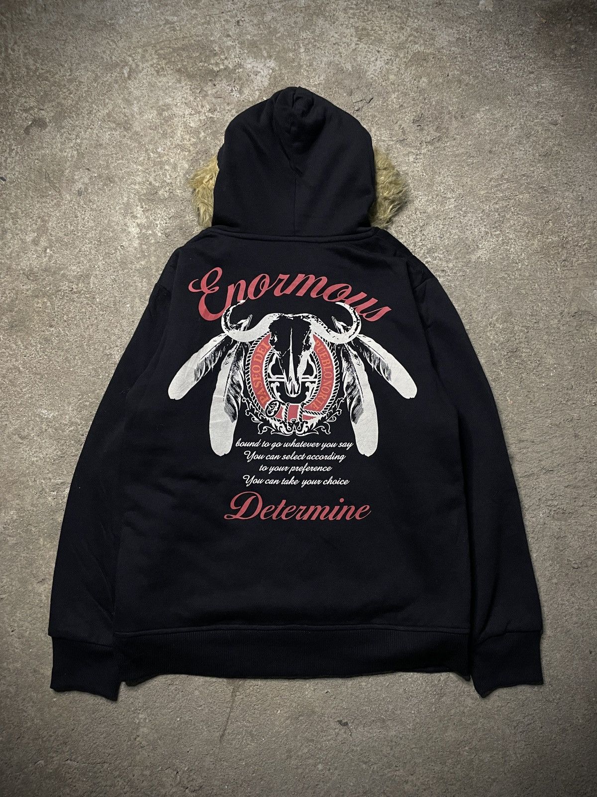 14th Addiction 2000’s Lock Heaven - Poem Fur Hoodie Size US M / EU 48-50 / 2 - 14 Thumbnail