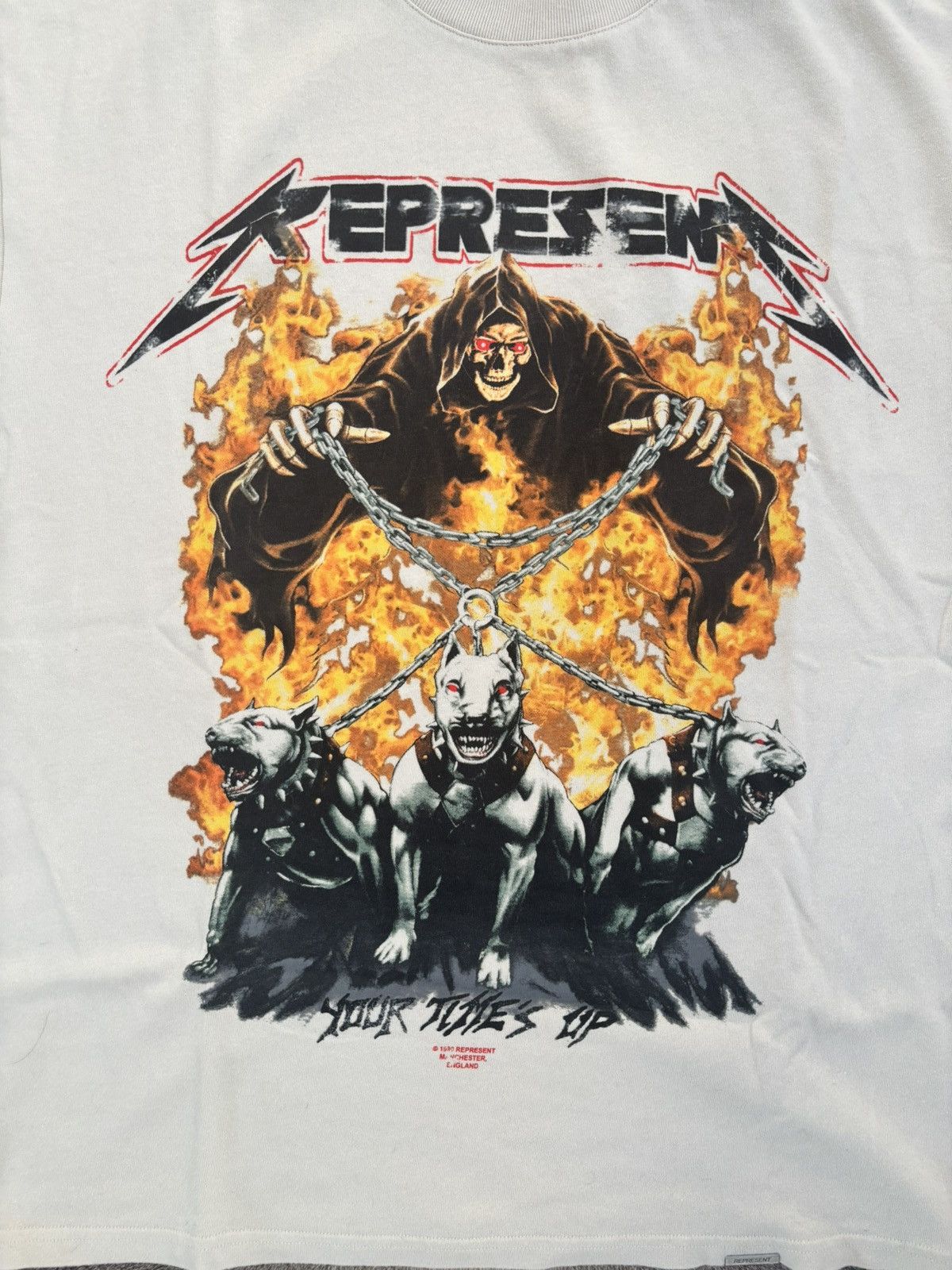 Represent Clo. Represent "Your Time's Up" Grim Reaper Graphic TShirt Size M Size US M / EU 48-50 / 2 - 2 Thumbnail