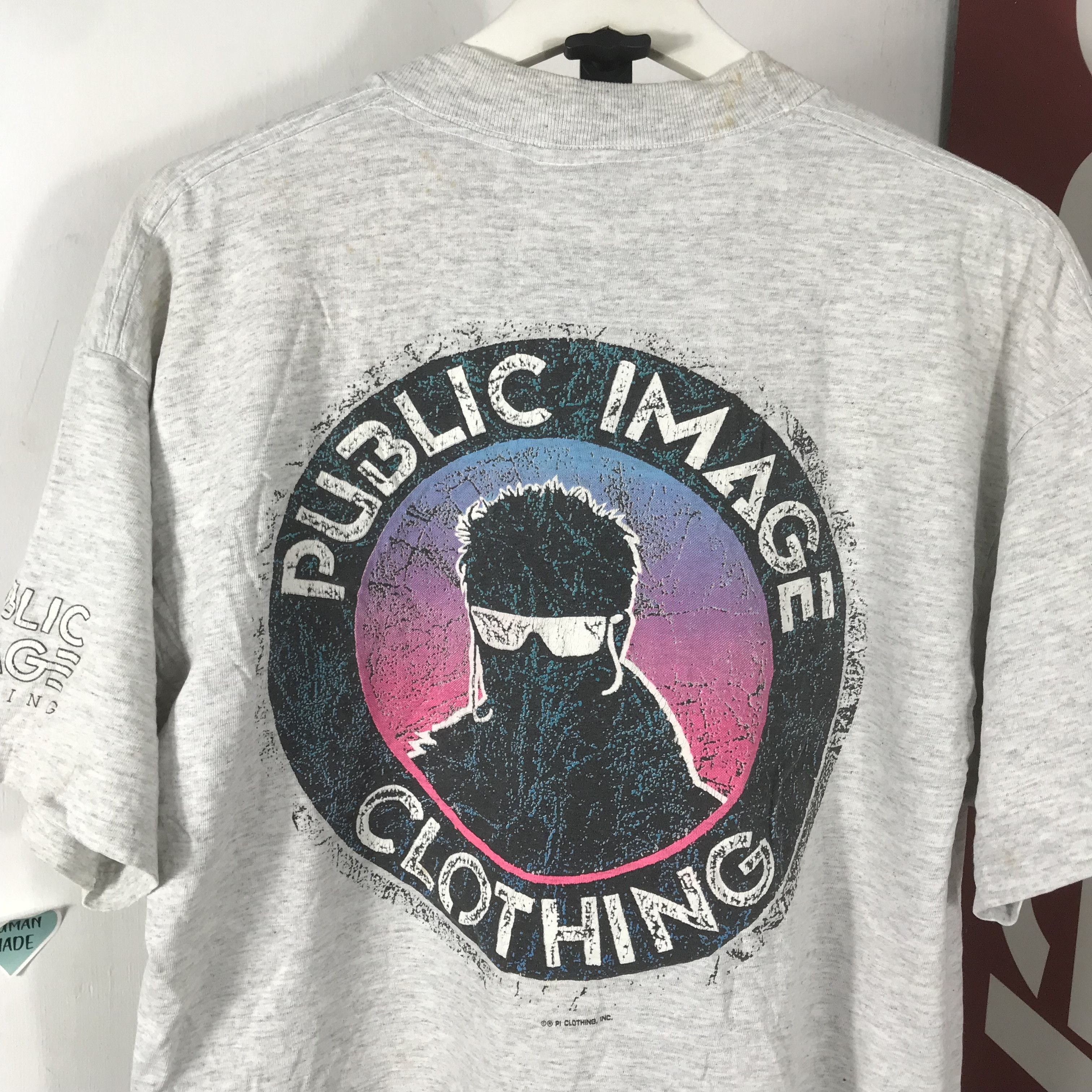 Vintage Vintage 90s Public Image Clothing Surf Skate Shirt Size US L / EU 52-54 / 3 - 3 Thumbnail