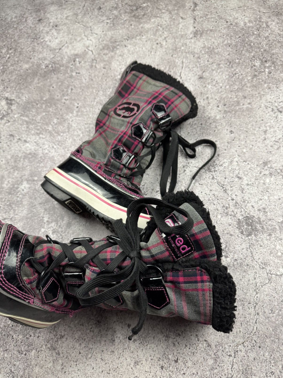 Ecko Unltd. Vintage Y2K Ecko Unltd Fur Japanesse Glamour Boots size 35 Size US 5 / EU 37 - 6 Thumbnail