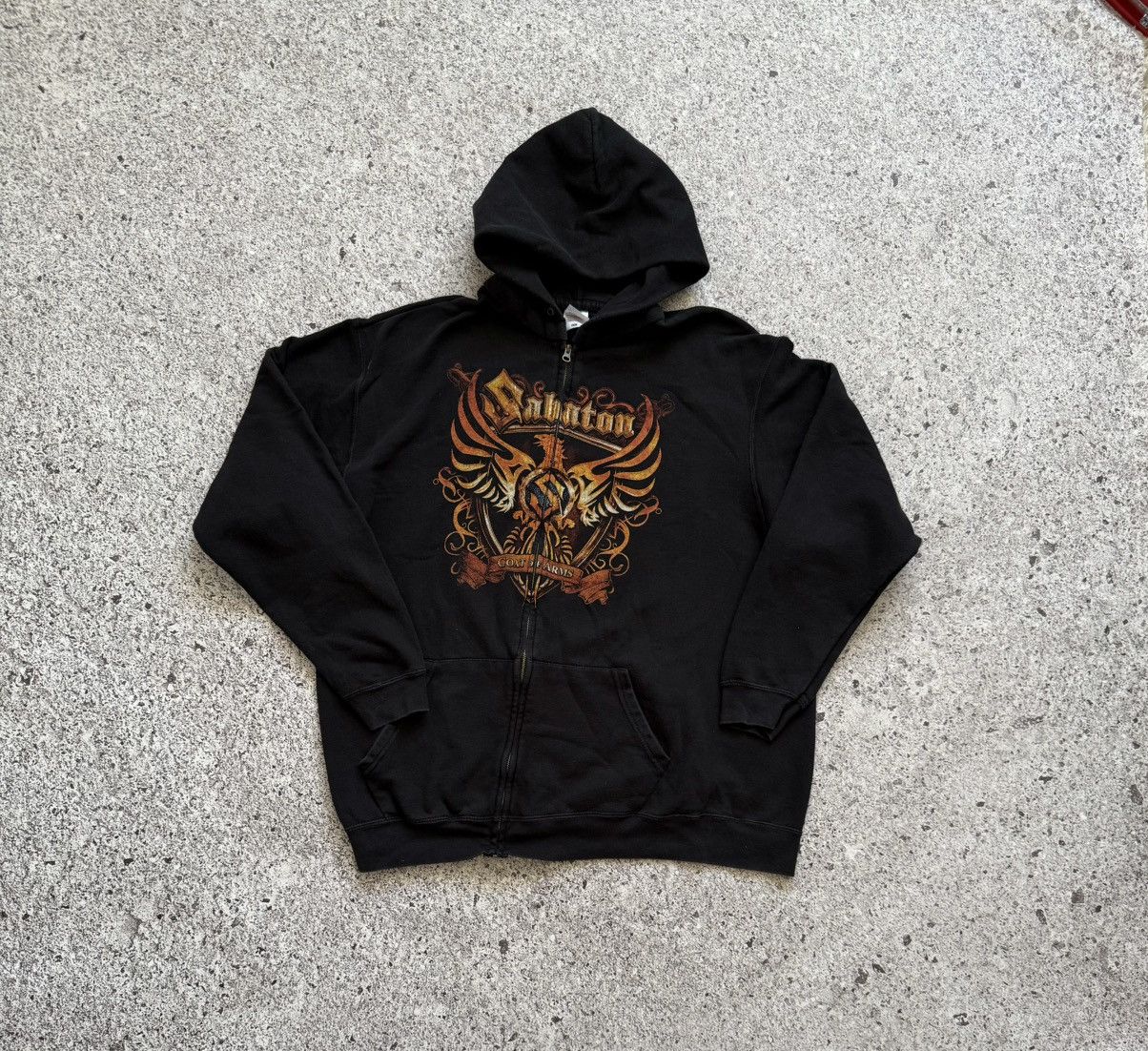 Band Tees × Vintage Vintage 2010 Sabaton Coat Of Arms Rock Band Retro Hoodie Size US XXL / EU 58 / 5 - 3 Thumbnail