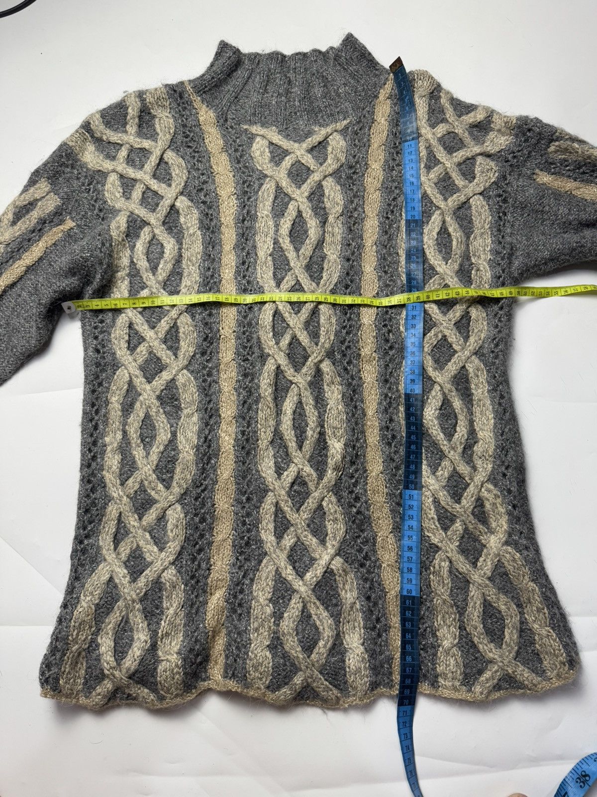 Hysteric Glamour × If Six Was Nine × Japanese Brand Japanese Cable Knit Mohair Yohji Style Size US M / EU 48-50 / 2 - 6 Thumbnail