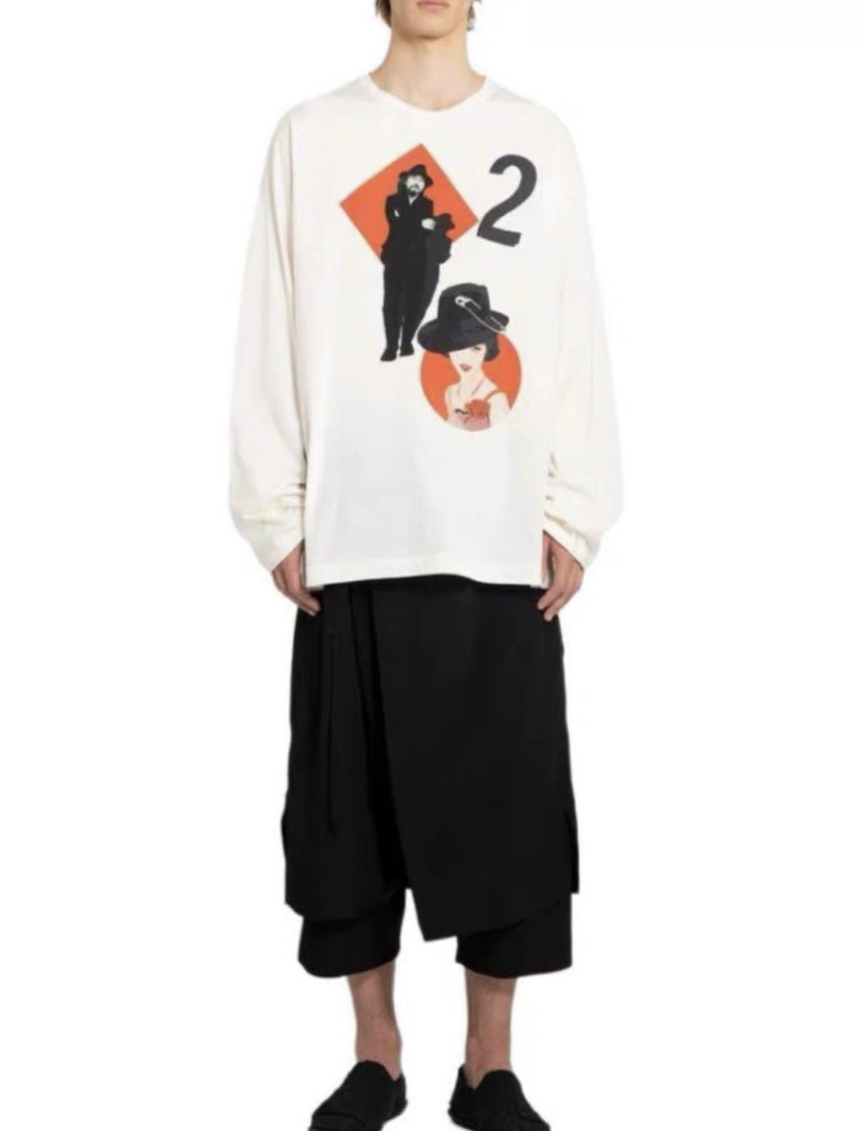Yohji Yamamoto Yohji Yamamoto 24SS Poker Print Long Sleeve T-shirt J4 Size US M / EU 48-50 / 2 - 4 Thumbnail