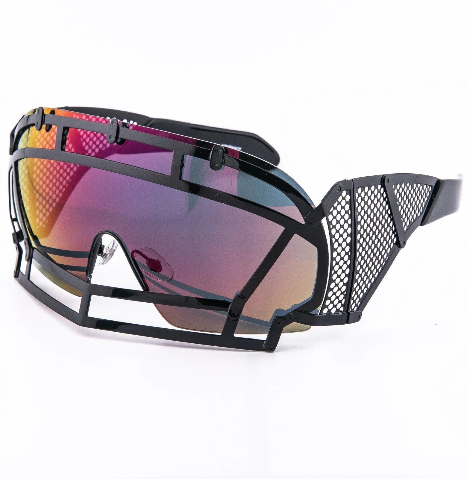 Linda Farrow KTZ Linda Farrow Football Helmet Mask Sunglasses Black KTZ1 Size ONE SIZE - 4 Thumbnail