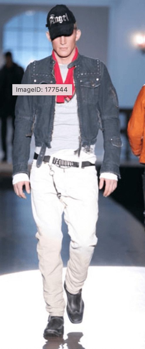 Dsquared2 AW2005 Dsquared2 Brown Leather Belt Gold Skeleton Logo Adjustable Size ONE SIZE - 2 Thumbnail
