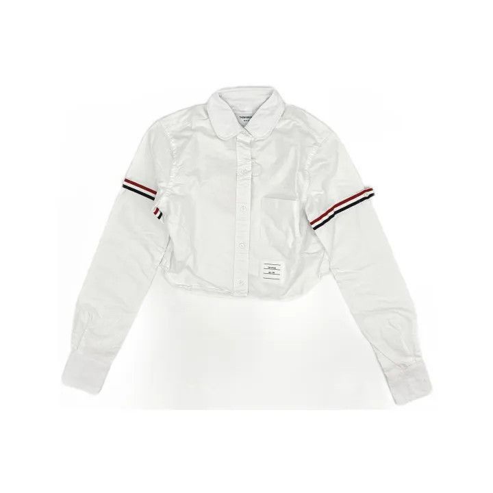 Thom Browne Thom Browne White Crop Long Sleeve Shirt -2507 Size M / US 6-8 / IT 42-44 - 8 Thumbnail