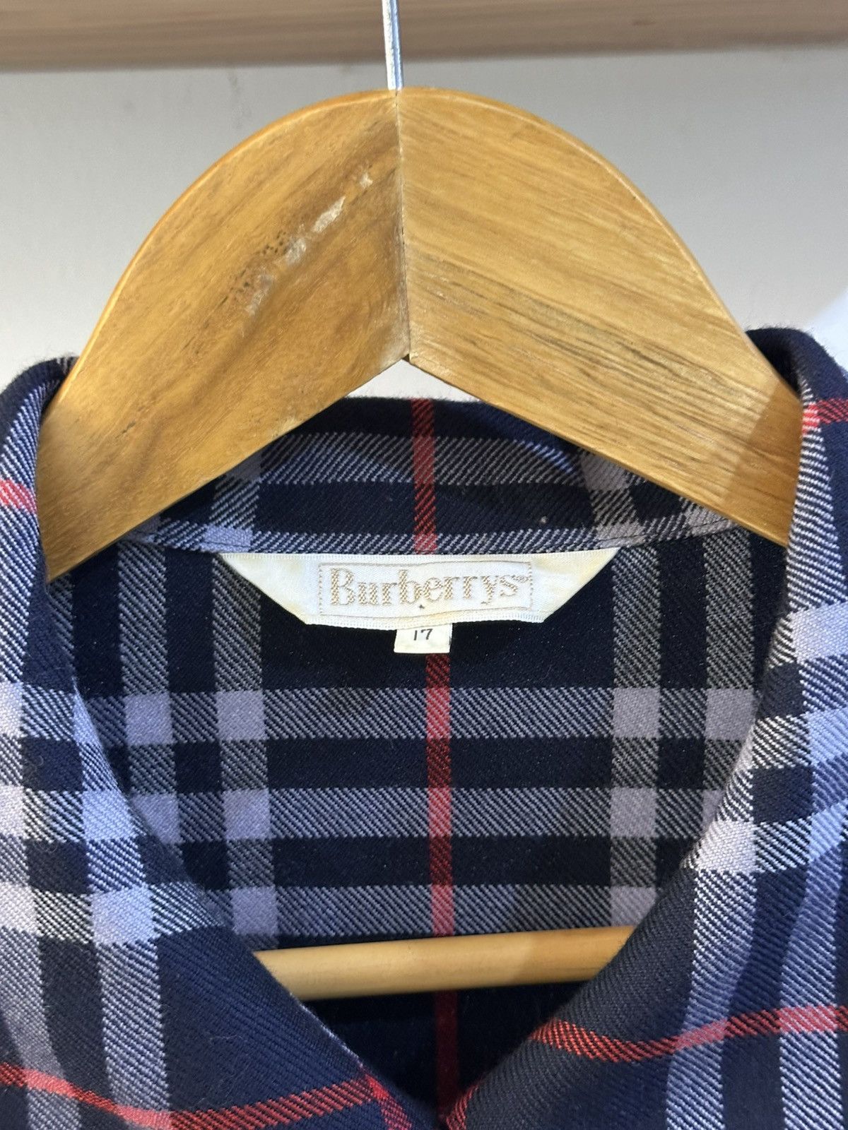 Burberry × Vintage 1990-Vintage Burberry Novacheck Padded Shoulder Button Up Size US M / EU 48-50 / 2 - 5 Thumbnail