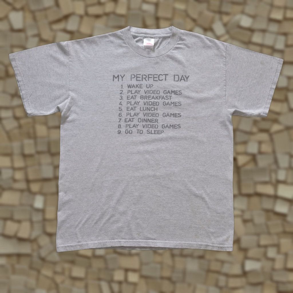 Vintage VINTAGE TENNESSEE RIVER T-SHIRT GRAPHIC GRAY MEN L SZ 28" LENGTH FUNNY Y2K VIDEO GAME 2000s SHIRT Mens Size US L / EU 52-54 / 3 - 1 Thumbnail