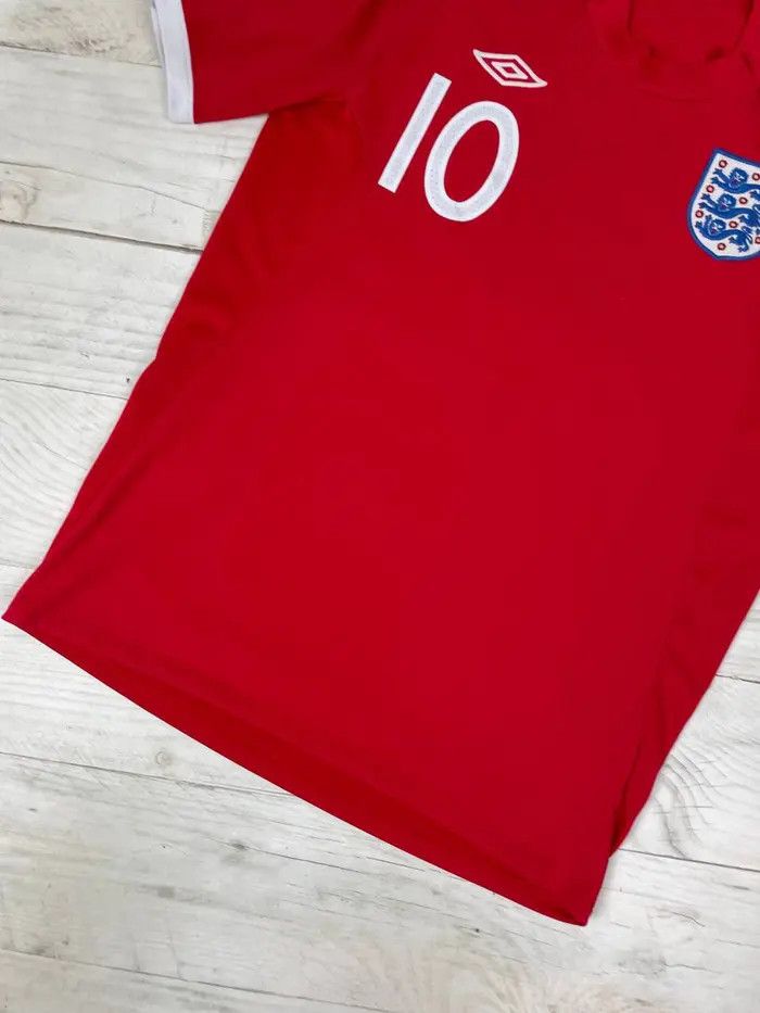 Umbro Umbro England 2010 2012 Wayne Rooney #10 Away Shirt Jersey Size US M / EU 48-50 / 2 - 4 Thumbnail