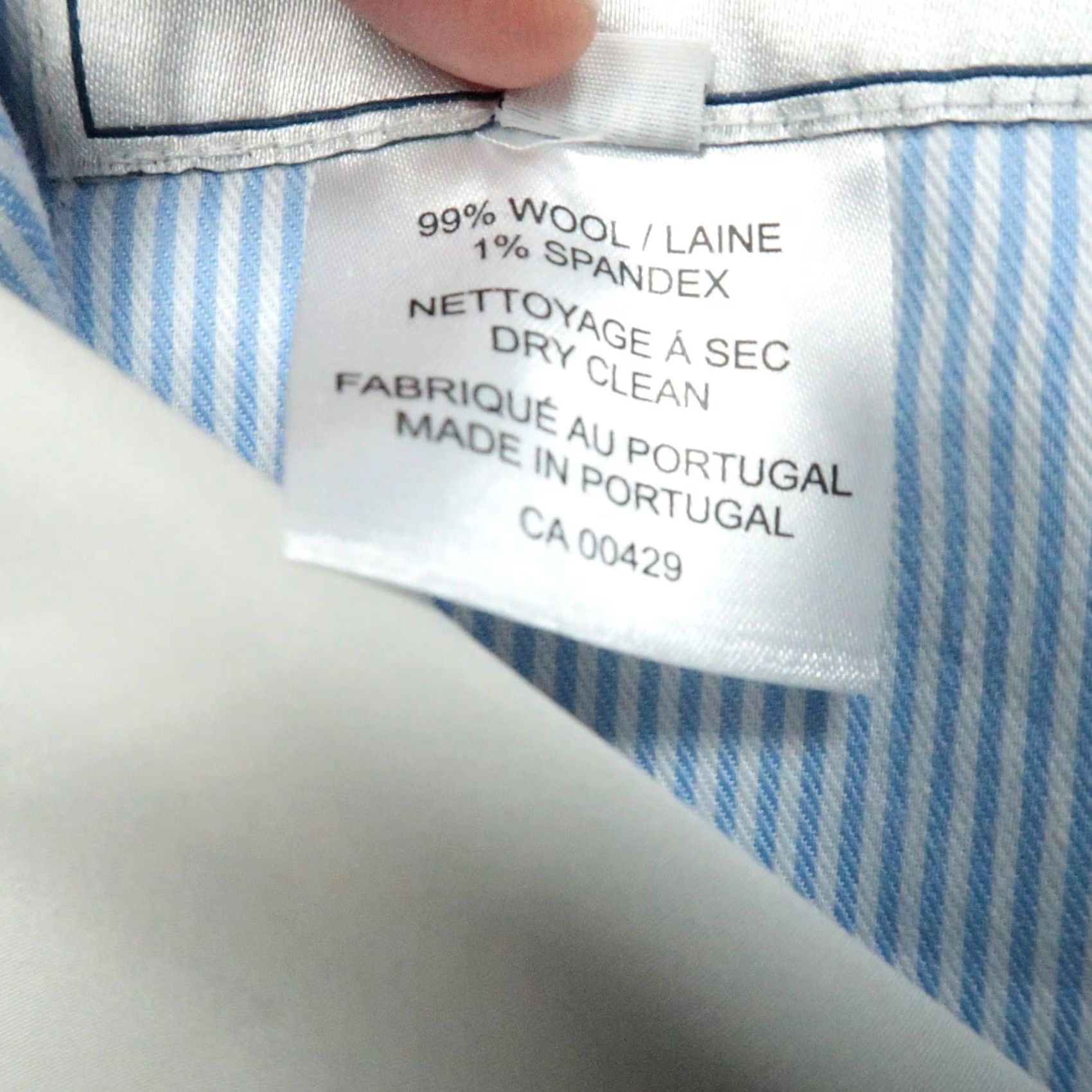 Peter Millar Peter Millar Wool Dress Pants Mens 40x31 Gray Flat Front Stretch Trousers Size US 40 / EU 56 - 6 Thumbnail