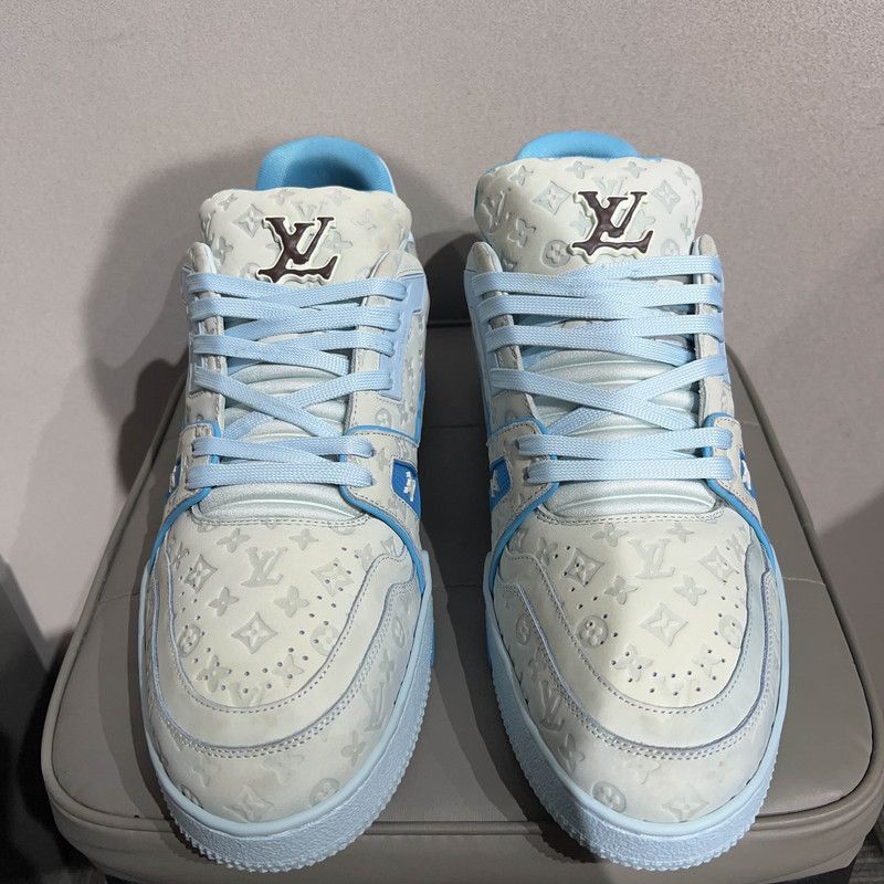 Louis Vuitton Tyler x Louis Vuitton Blue Low Top Trainers -2508 Size US 8.5 / EU 41-42 - 1 Thumbnail