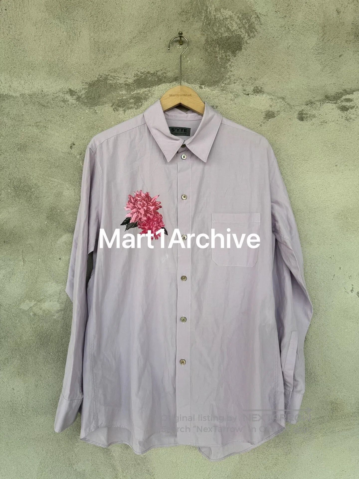 Yohji Yamamoto Yohji Yamamoto S'yte Floral Embroidered Shirt. Size L / US 10 / IT 46 - 1 Thumbnail
