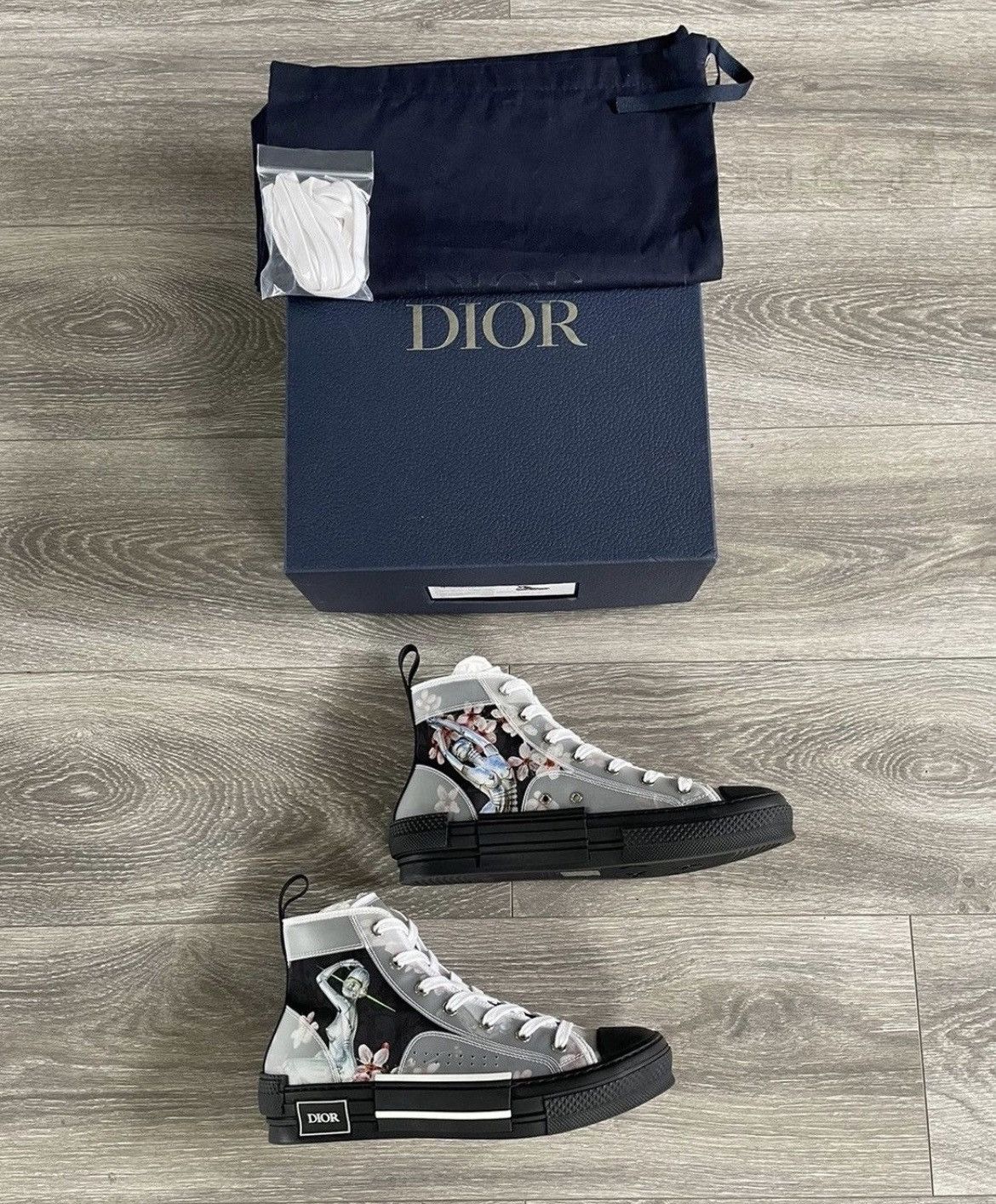 Dior Dior B23 Sorayama High-Tops Size US 7 / EU 40 - 4 Thumbnail