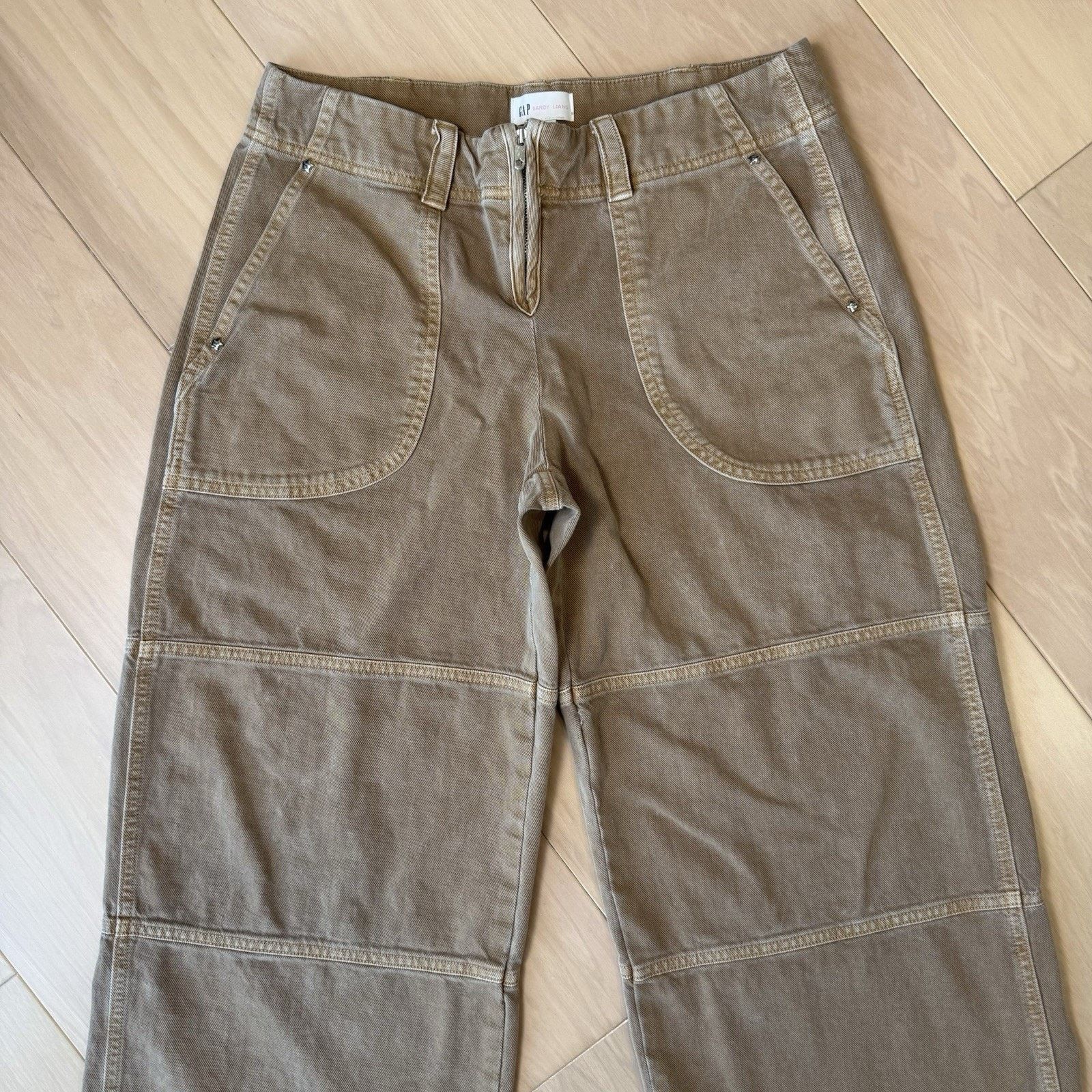 Gap Gap Sandy Liang Low Rise Utility Pants Women's 10 Tan Size 32" / US 10 / IT 46 - 3 Thumbnail