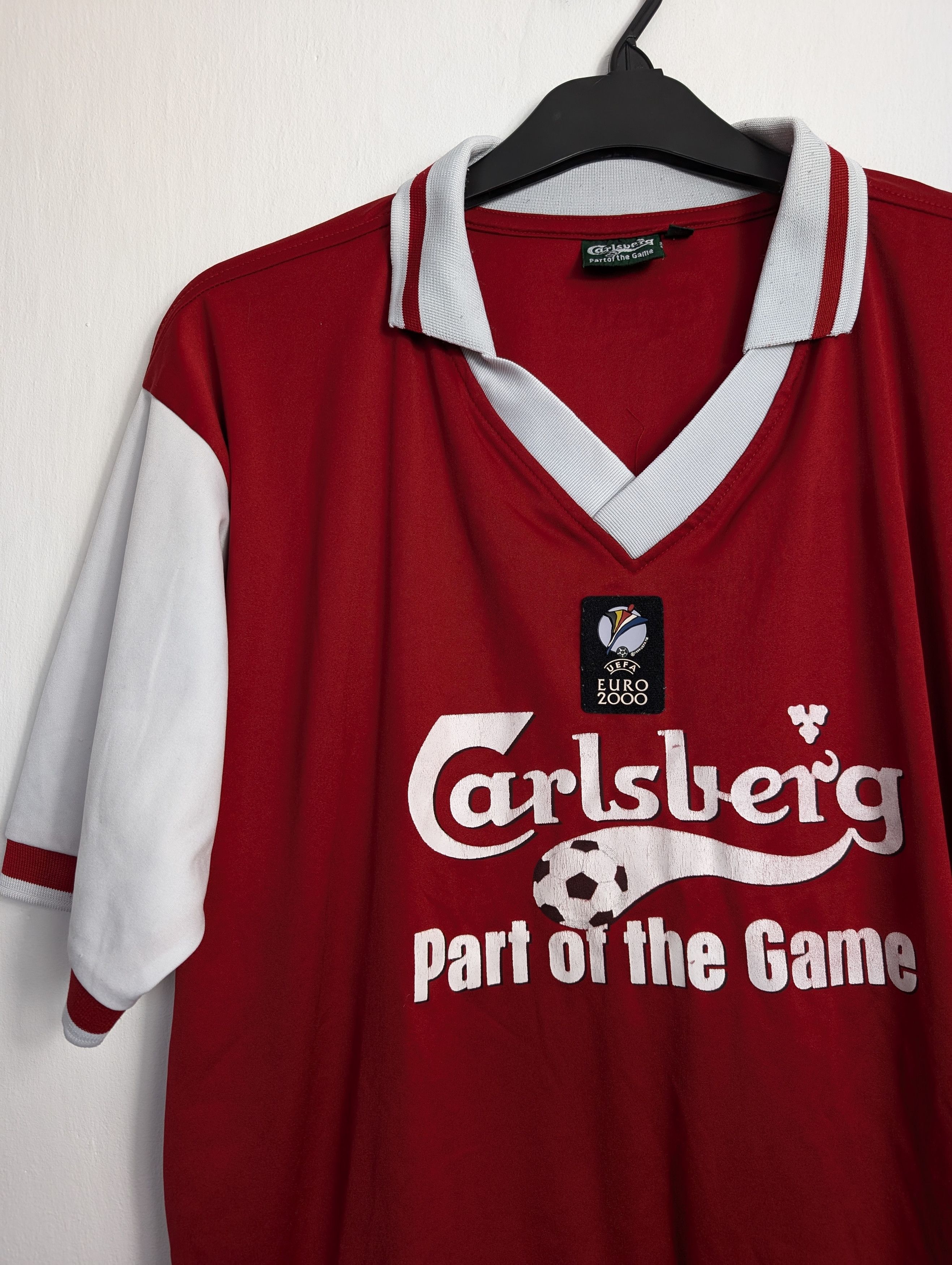 Vintage Vintage Euro 2000 Carlsberg Football Fan Sponsor T-Shirt Size US XL / EU 56 / 4 - 2 Thumbnail