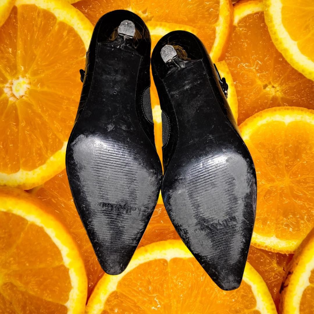 Other Kelly & Katie Black Snake Skin Printed Pointed Toe Heels Siz Size US 8 / IT 38 - 6 Thumbnail