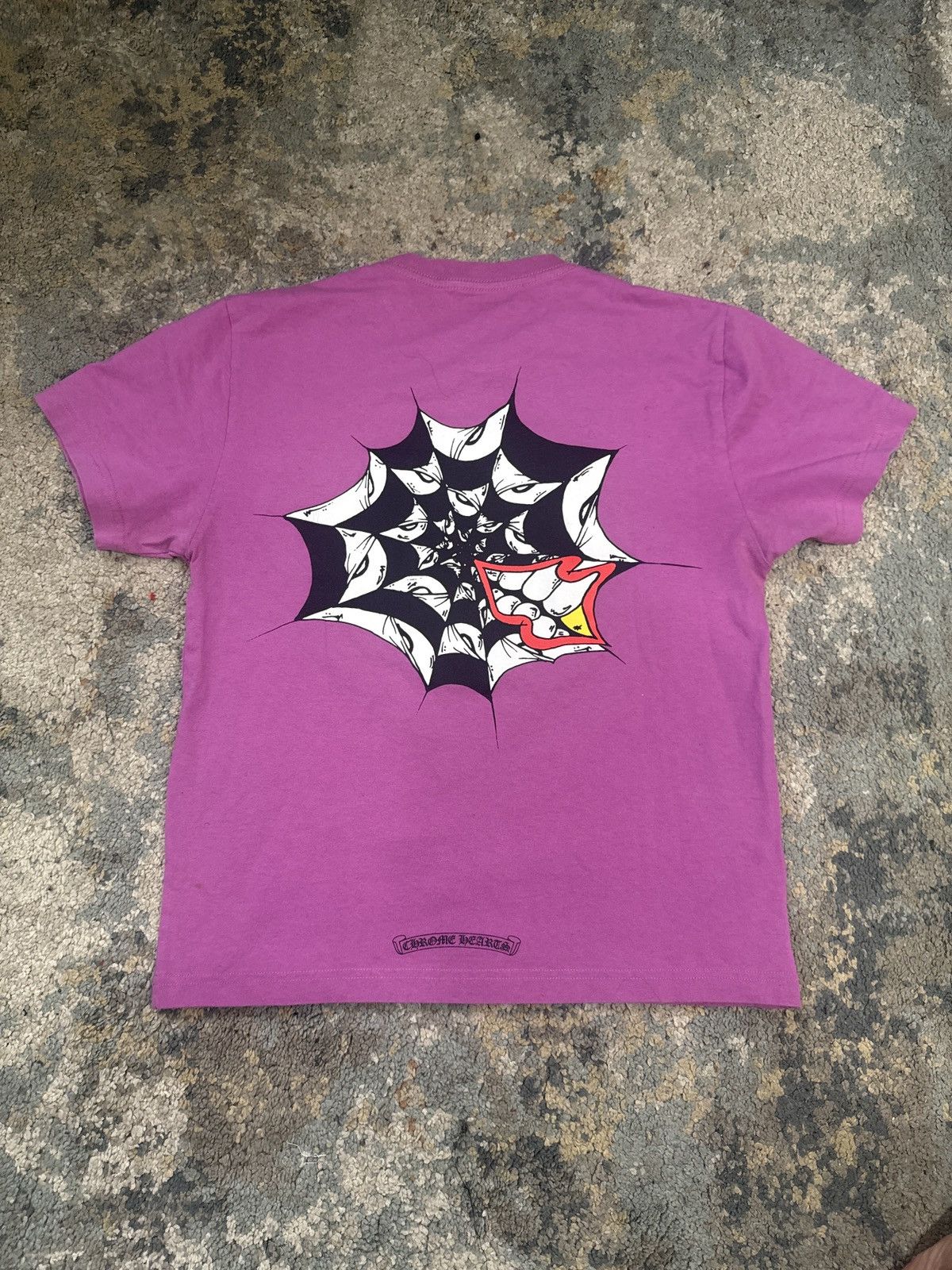 Chrome Hearts Chrome Hearts Matty Boy Purple Spider Web Tee shirt Size US S / EU 44-46 / 1 - 1 Thumbnail