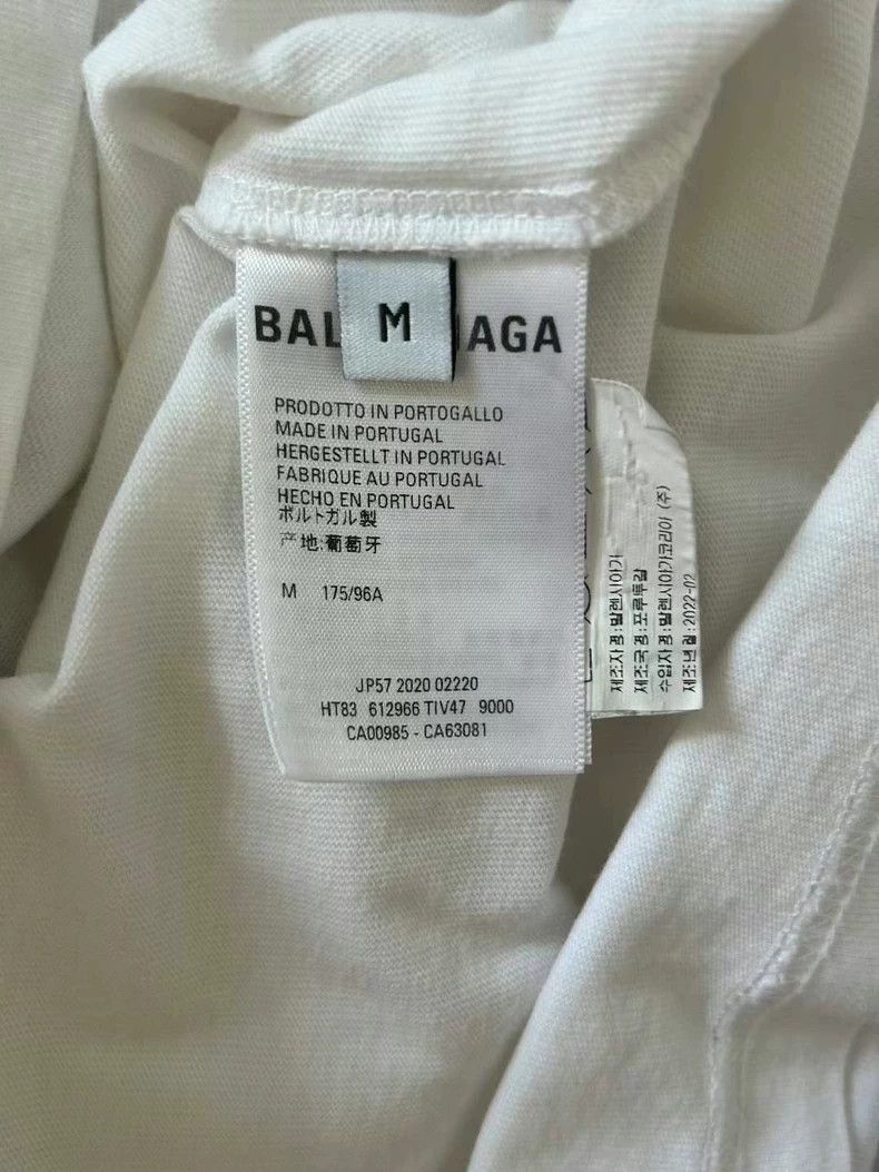 Balenciaga Balenciaga White band portrait short sleeve T-shirt Size US M / EU 48-50 / 2 - 3 Thumbnail