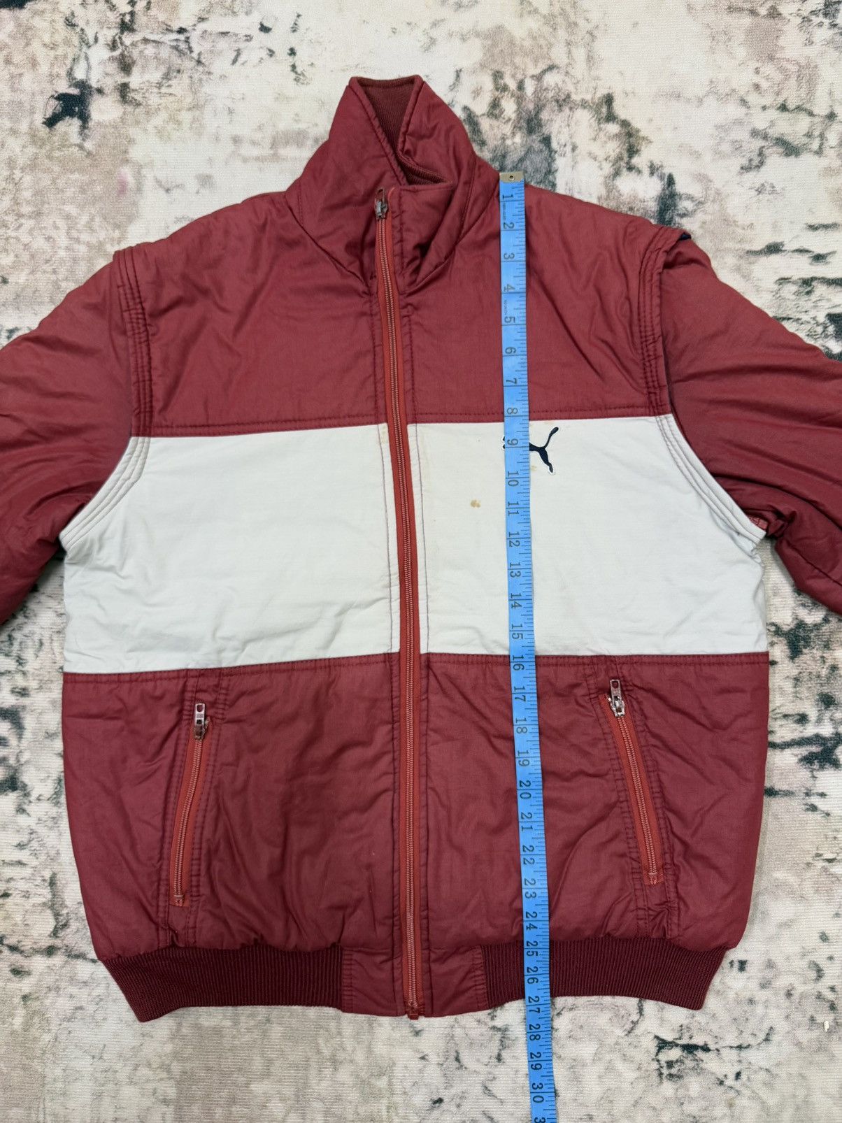 Puma × Vintage Vintage 90s Puma Convertiable Sleeve Bomber Jacket Size US M / EU 48-50 / 2 - 15 Thumbnail