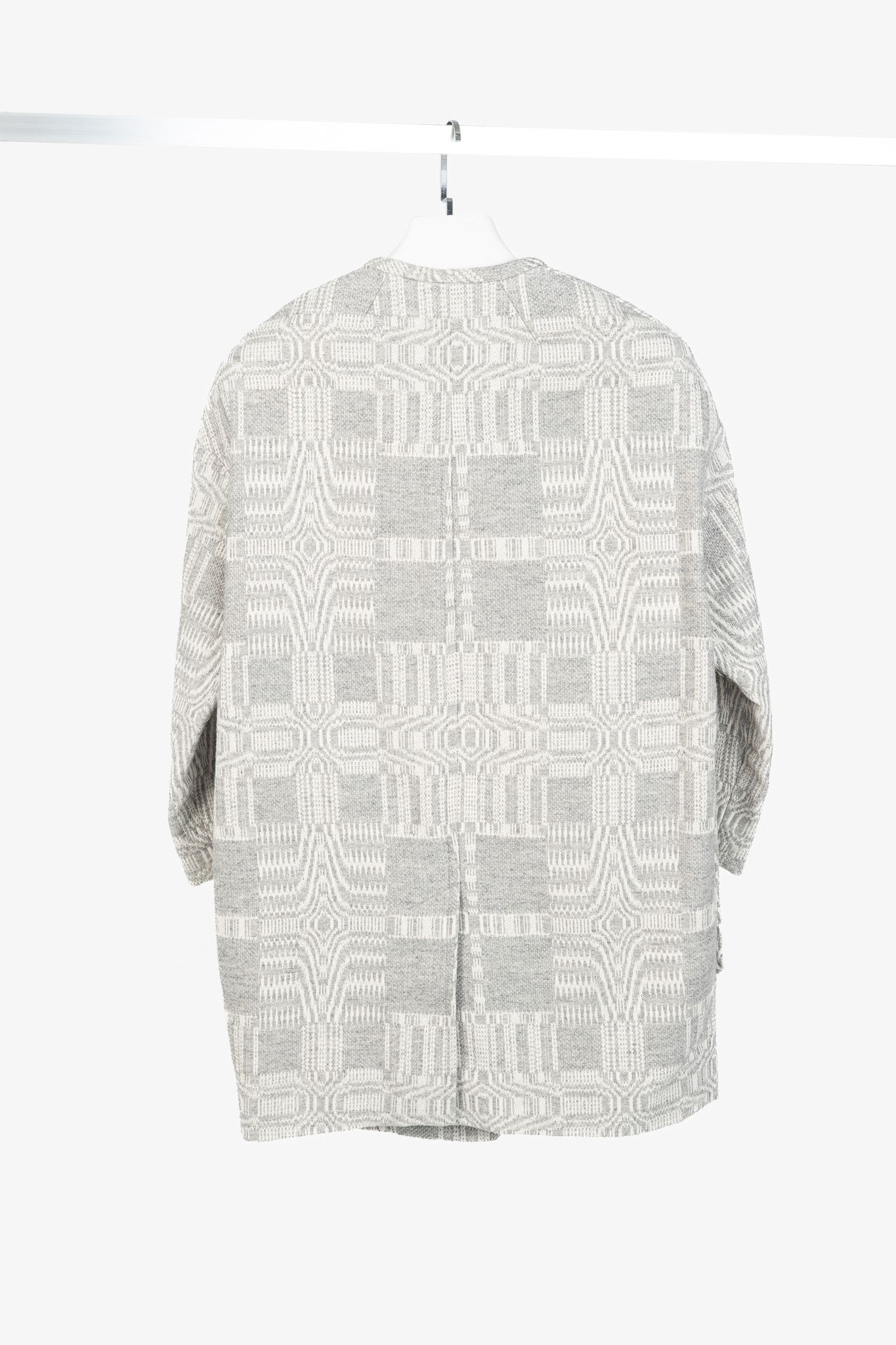 Isabel Marant Etoile Isabel Marant Etoile Aude Geometric-Jacquard Blanket Coat Size S / US 4 / IT 40 - 2 Thumbnail