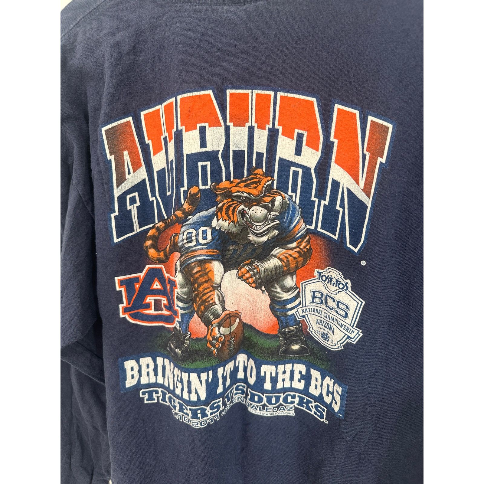 NCAA 2011 Auburn BCS Football Long Sleeve Shirt - Large Size US L / EU 52-54 / 3 - 5 Thumbnail
